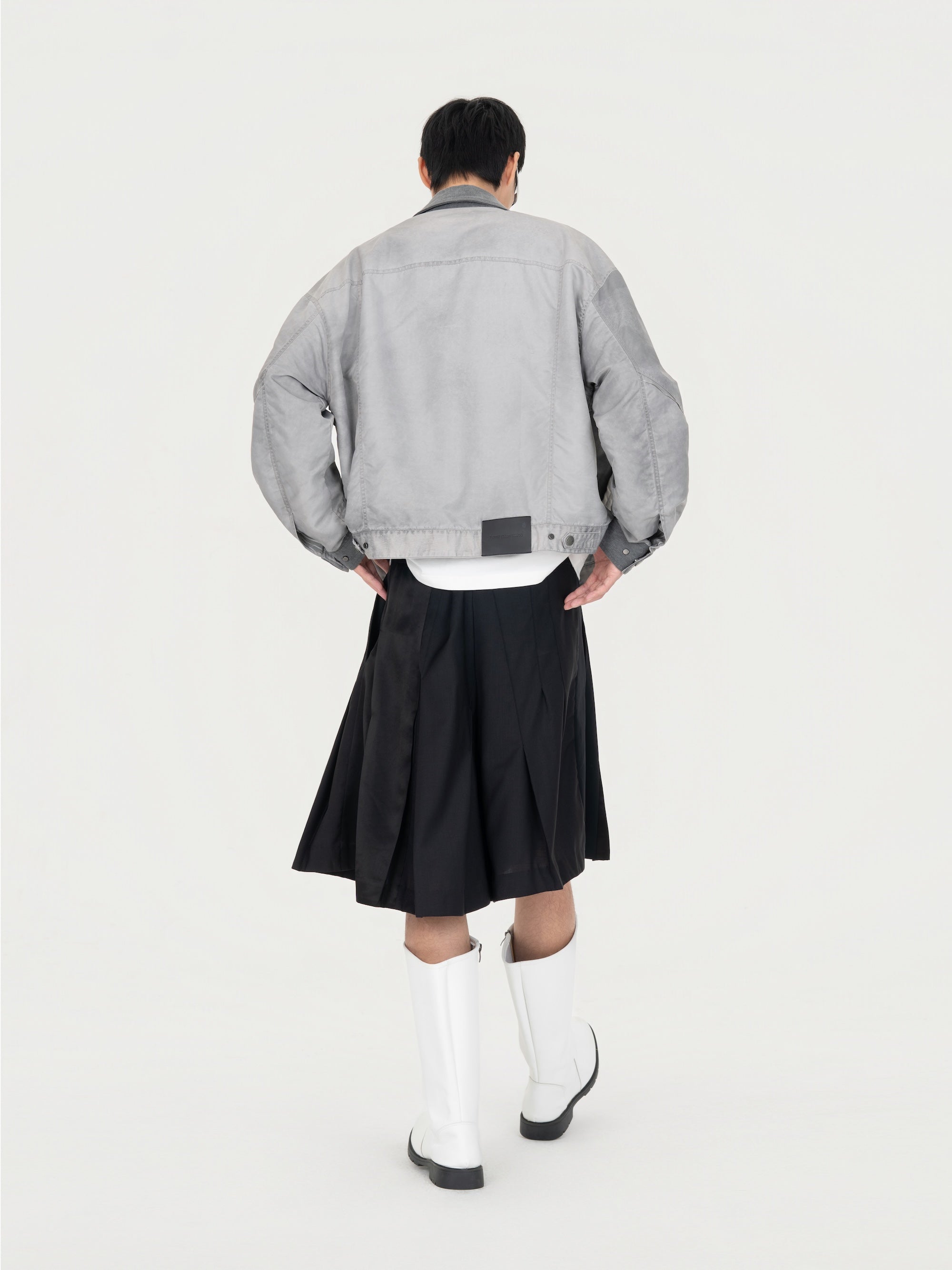 SANDWASHED NYLON JACKET