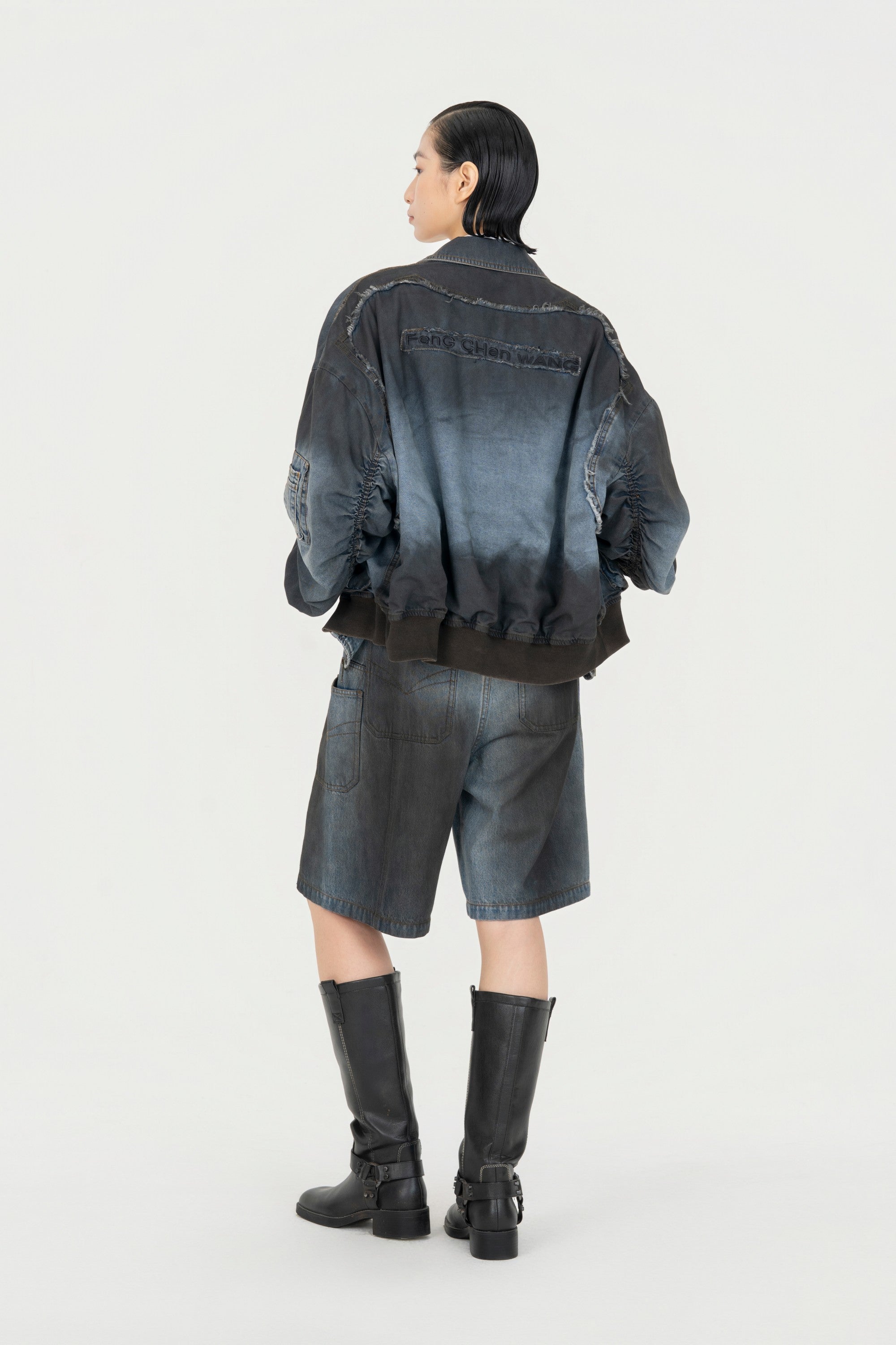 INDIGO GRADIENT DENIM JACKET