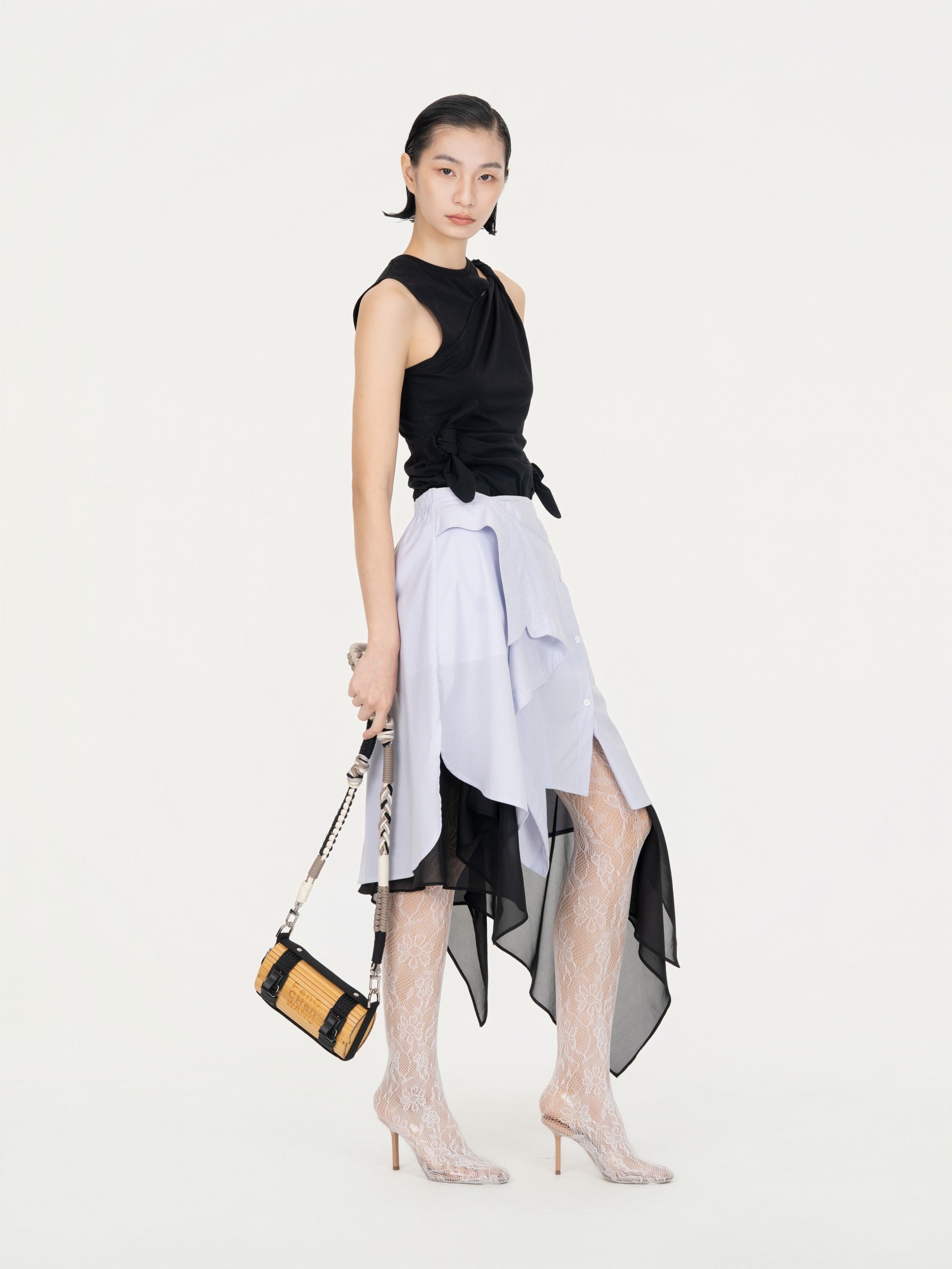 DECONSTRUCTION WRAP SKIRT