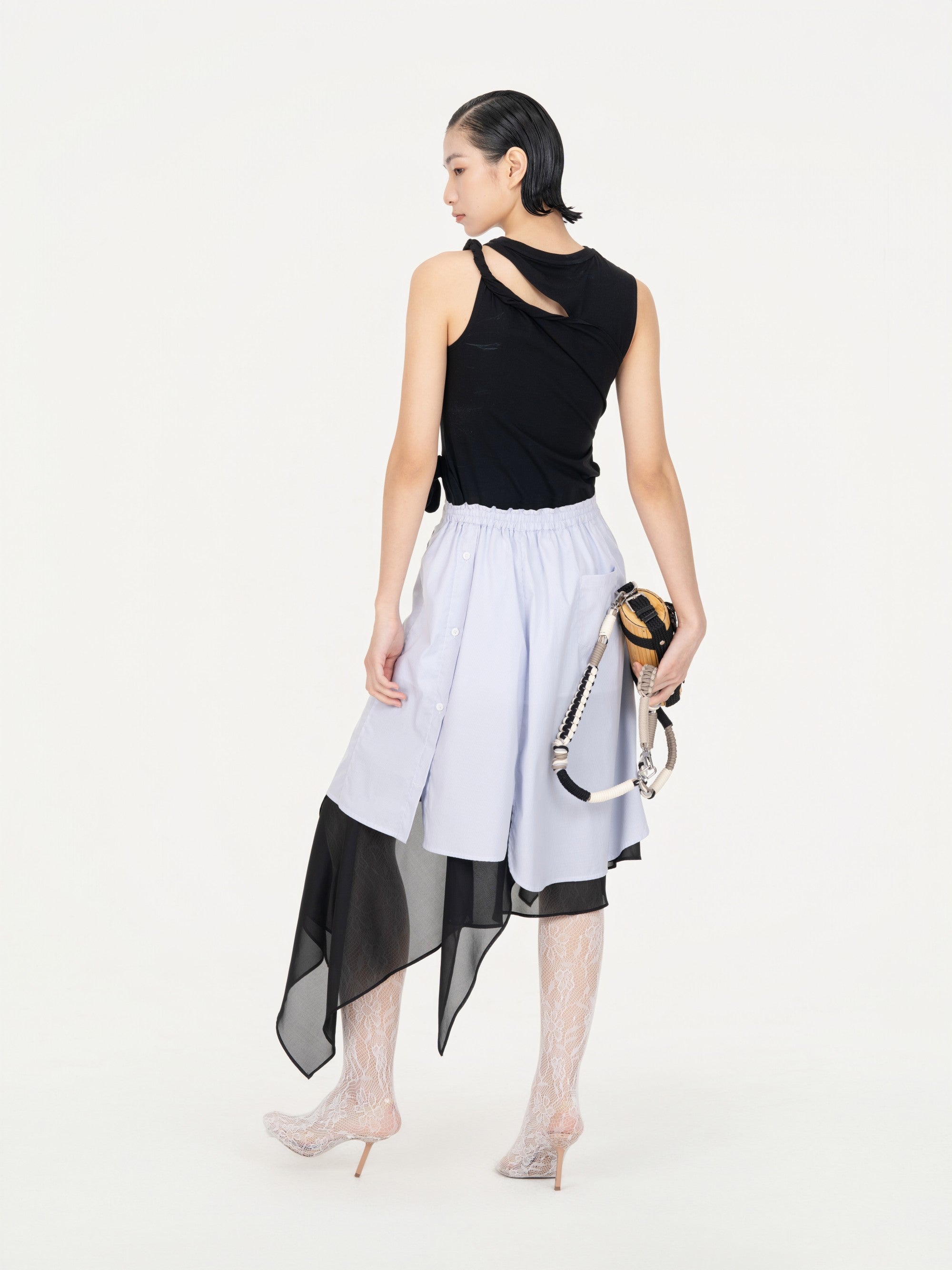 DECONSTRUCTION WRAP SKIRT