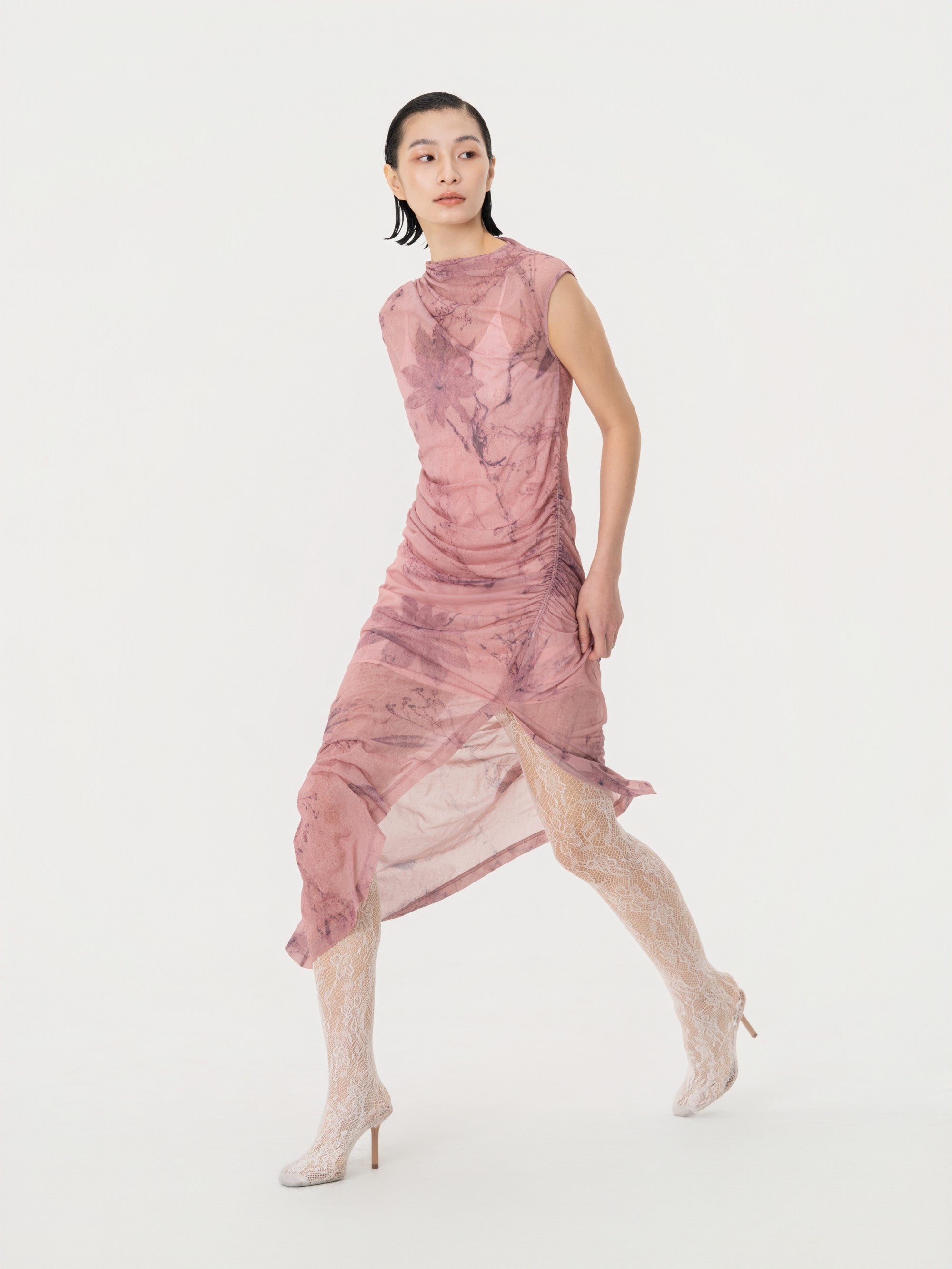 PRINTED PLANT DYE DRESS