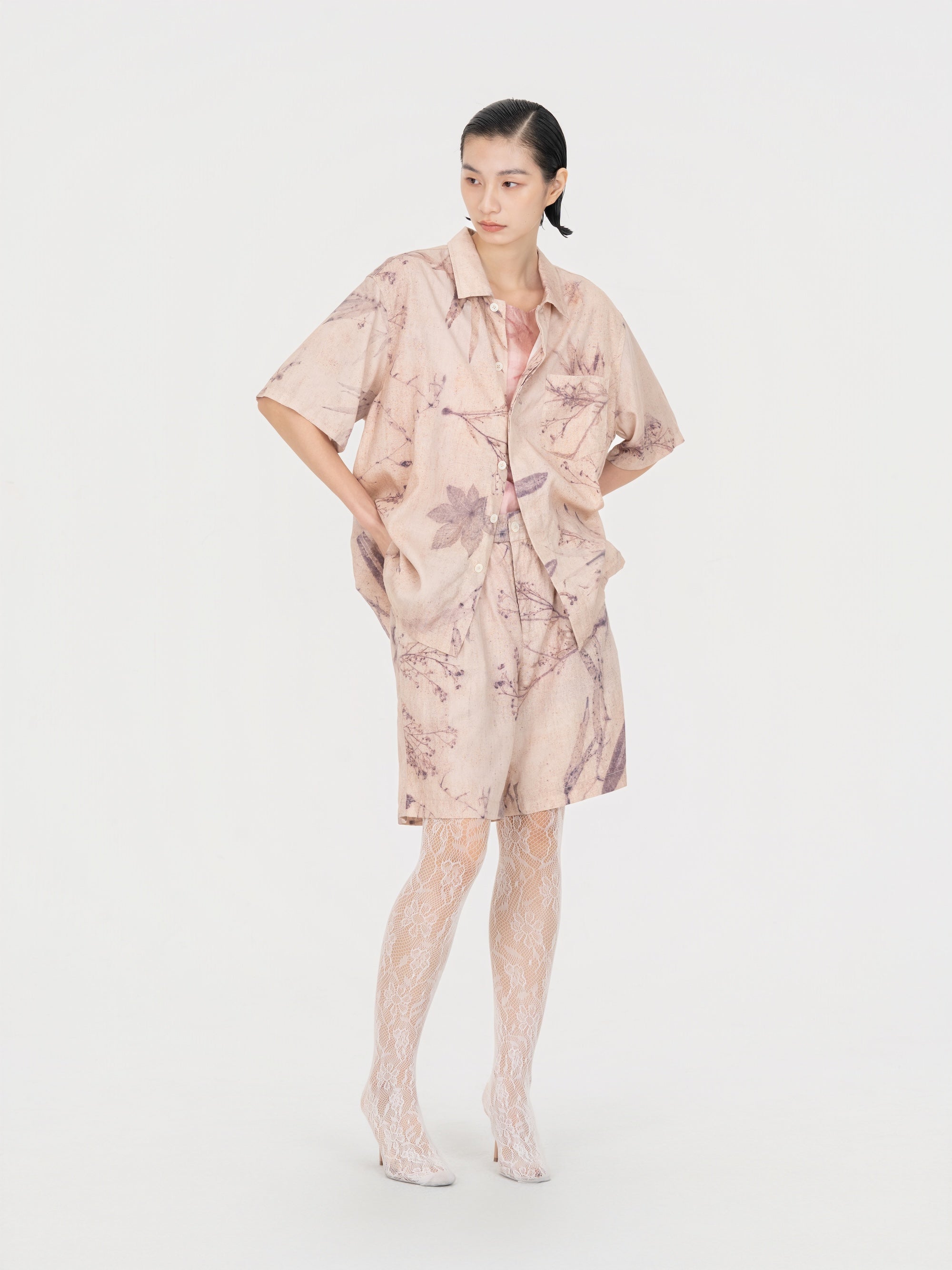 PRINTED PLANT DYE SHIRT