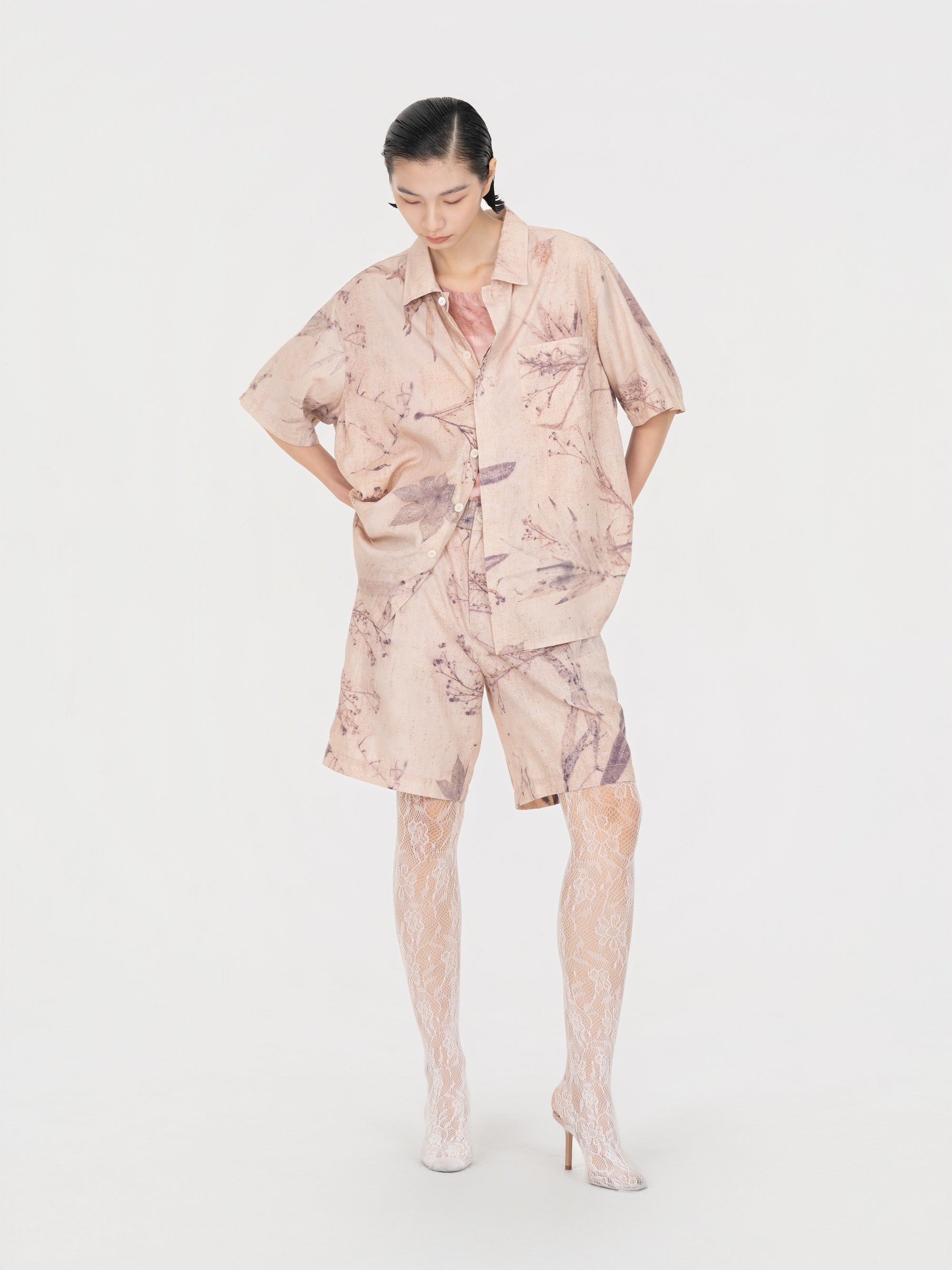 PRINTED PLANT DYE SHIRT