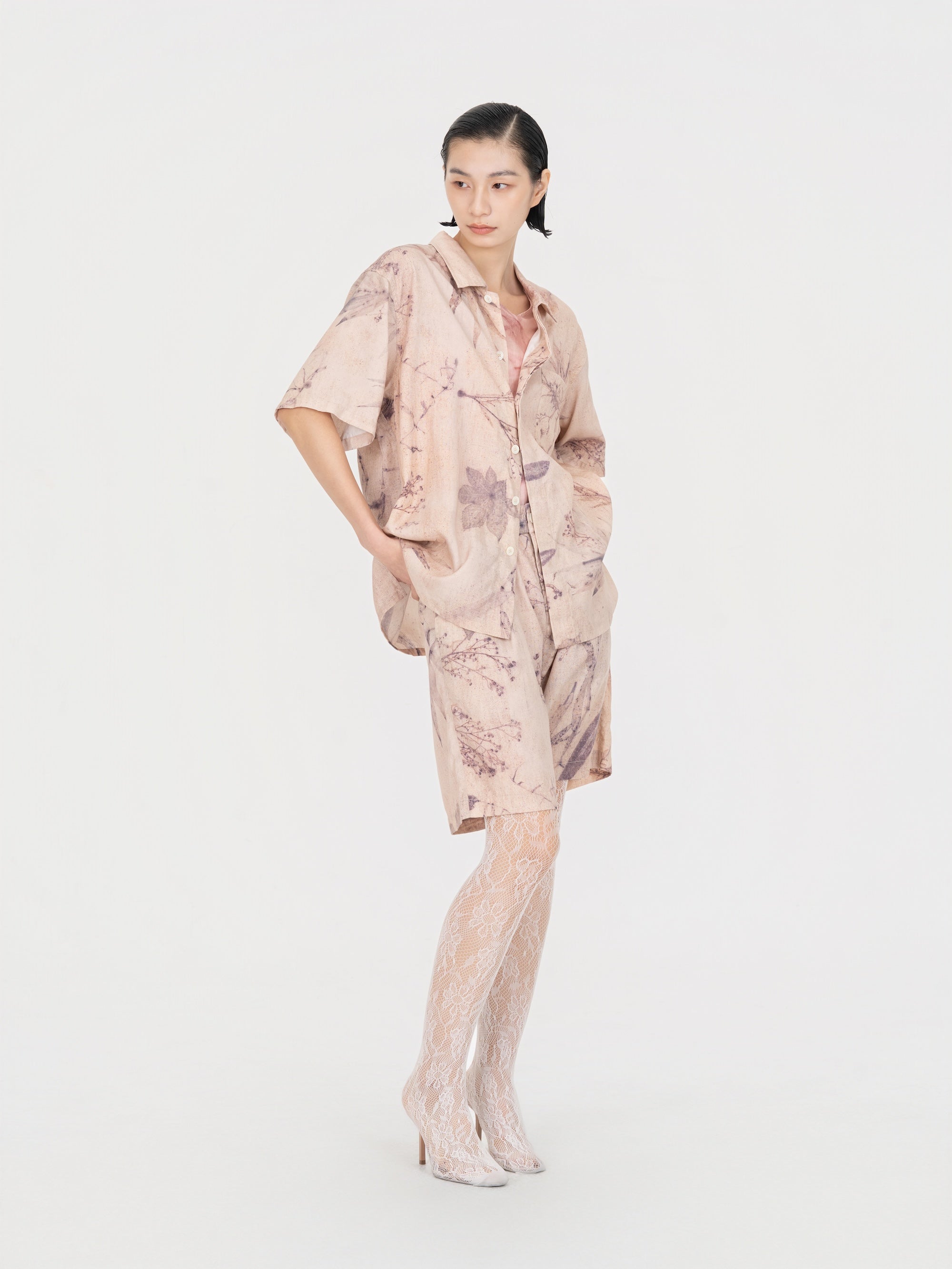 PRINTED PLANT DYE SHIRT