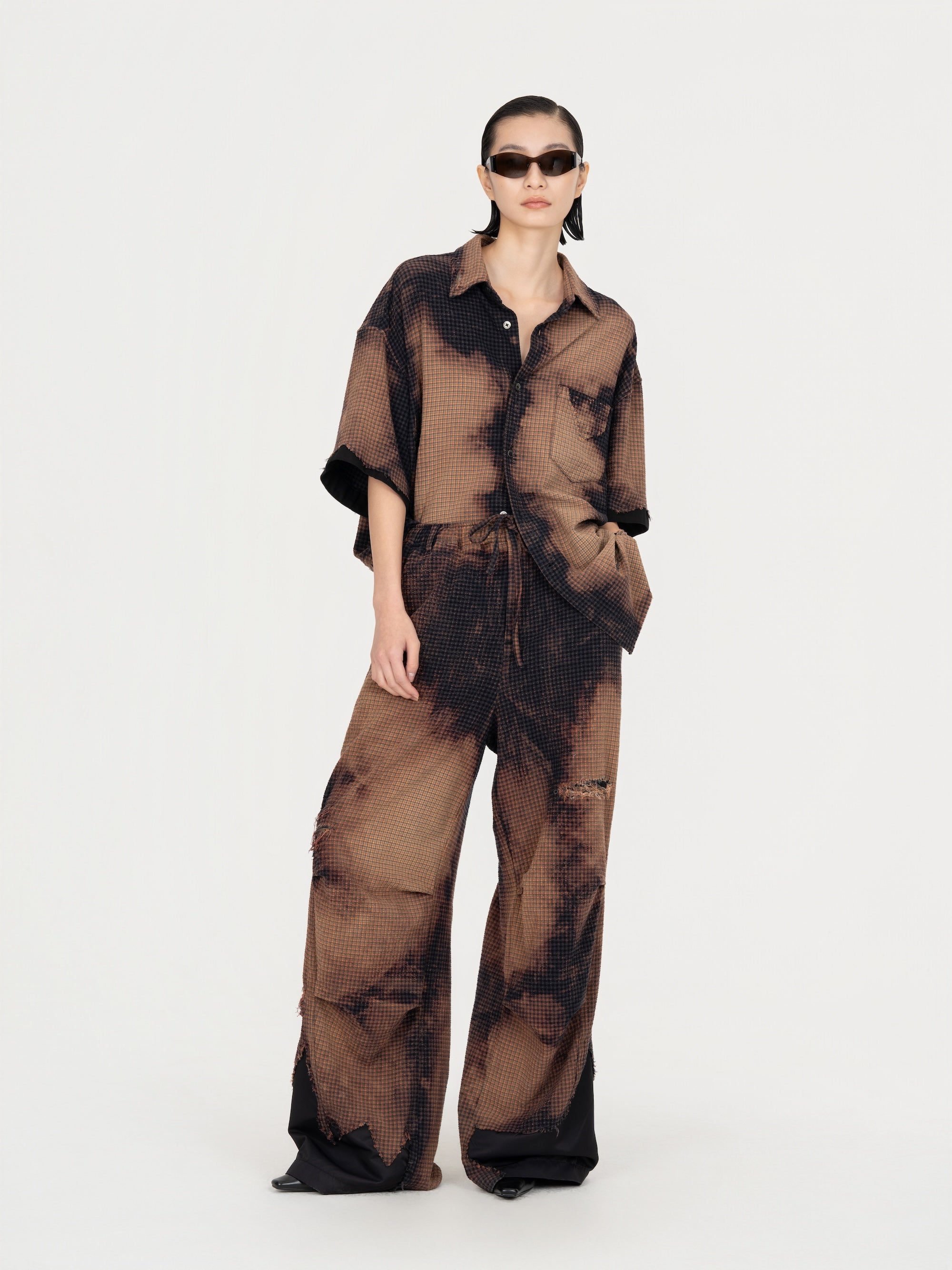 DECAYED CHECK TROUSERS