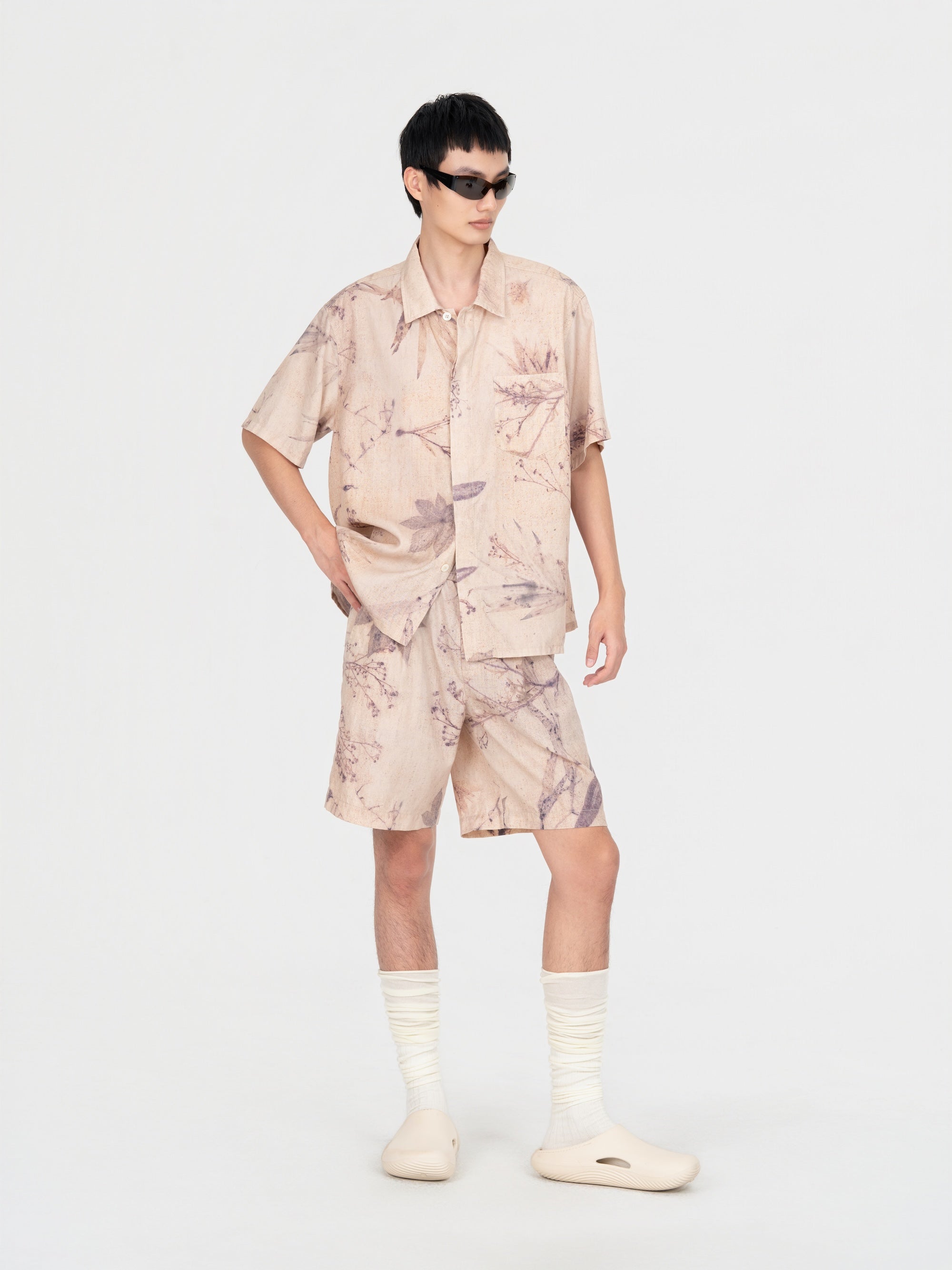 PRINTED PLANT DYE SHIRT