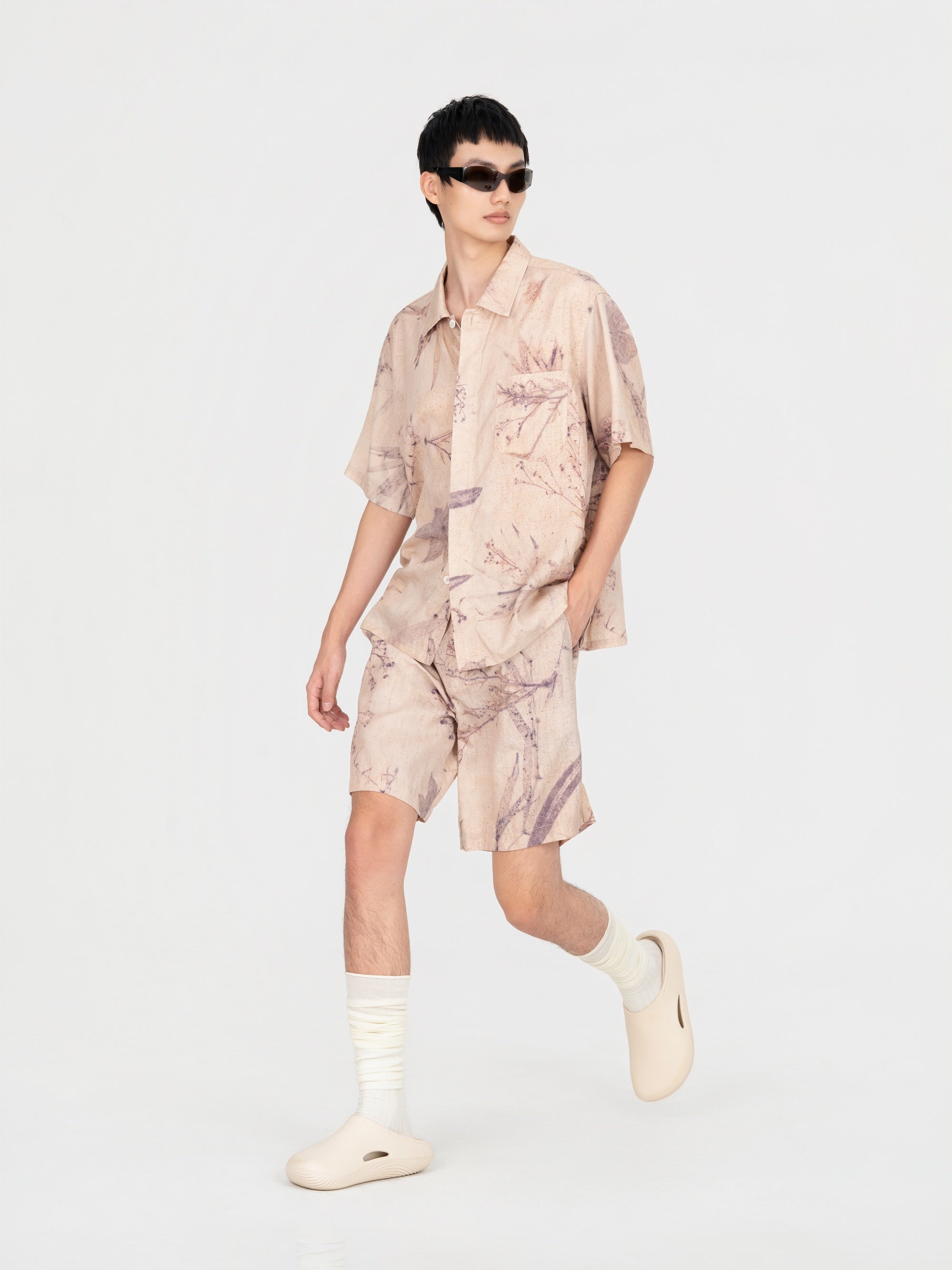 PRINTED PLANT DYE SHIRT