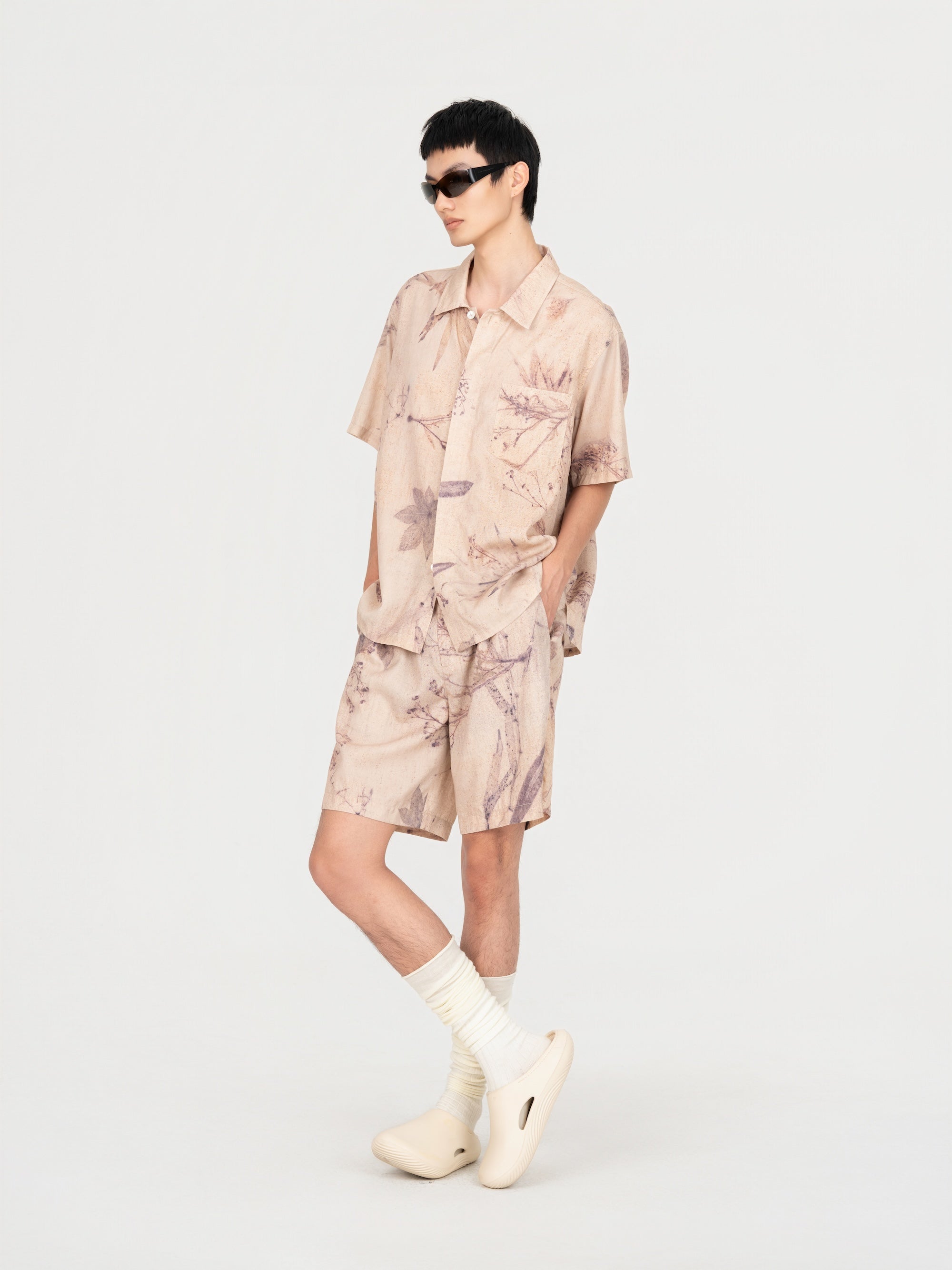 PRINTED PLANT DYE SHIRT