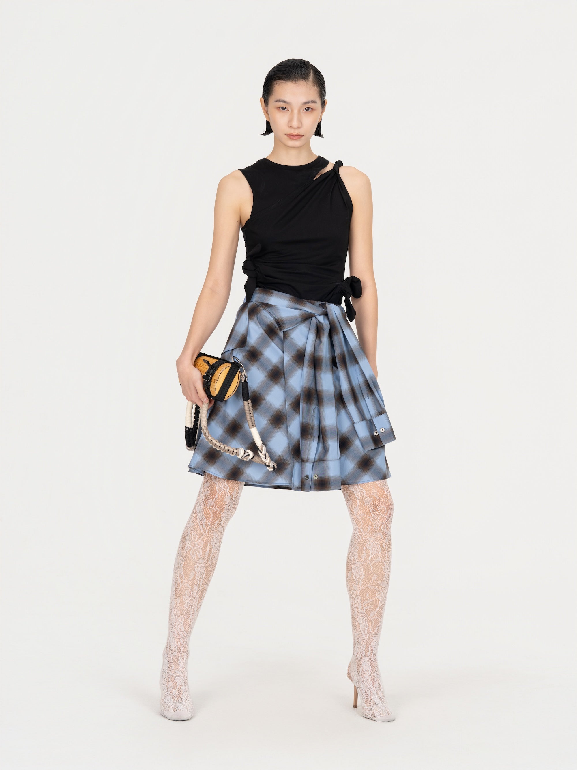DECONSTRUCTION WRAP SKIRT