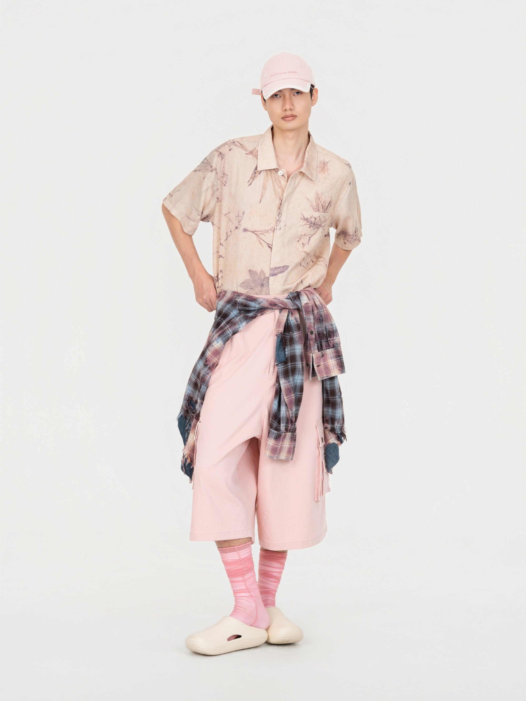 OVERSIZED MID LENGTH DENIM CARGO TROUSER