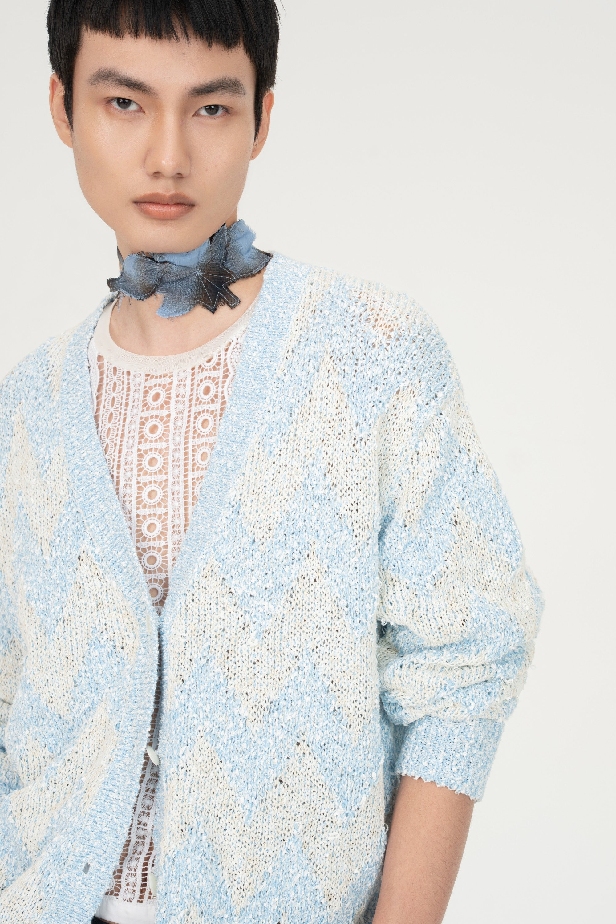 DOUBLE SIDED KNIT CARDIGAN