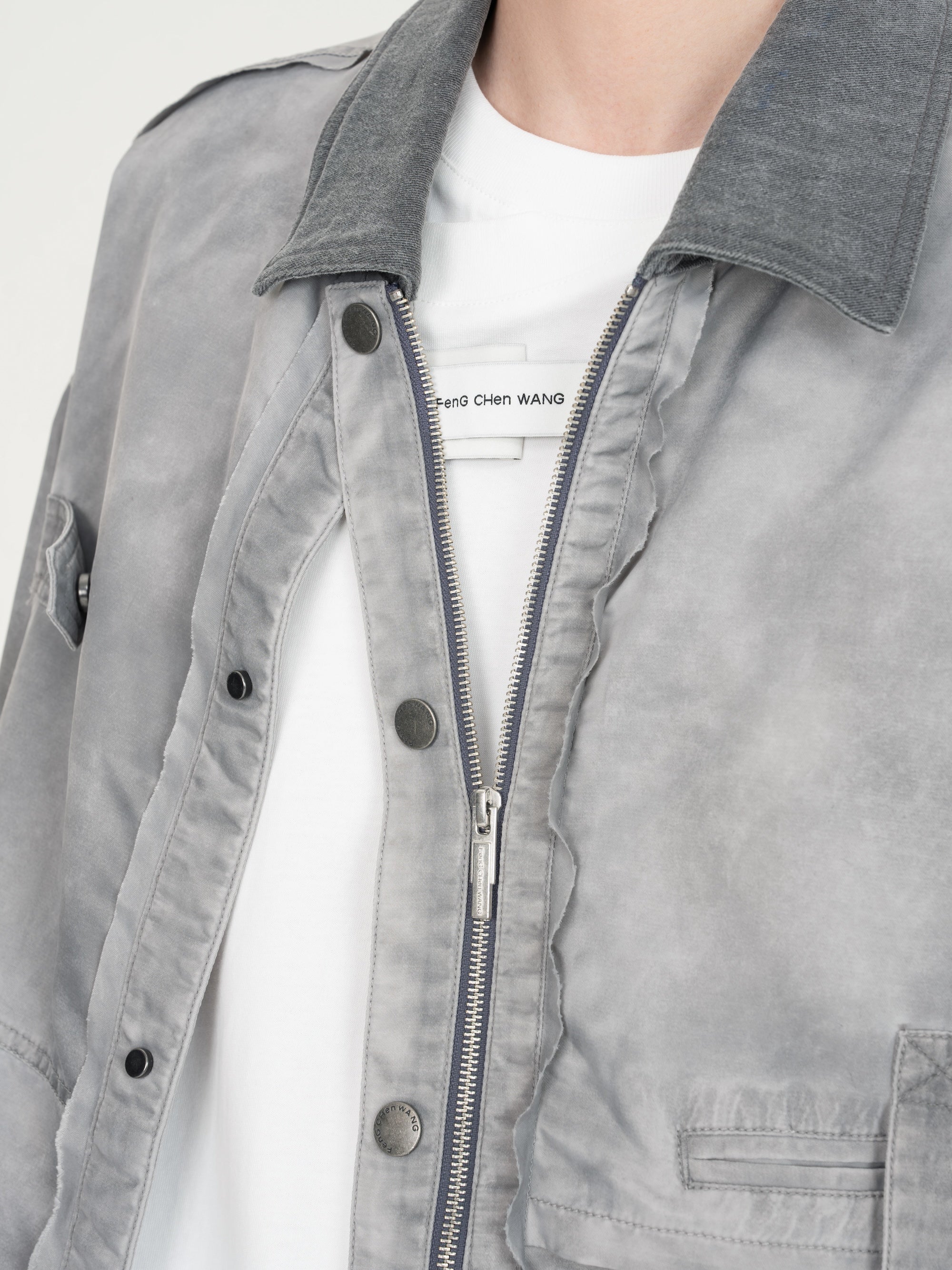 SANDWASHED NYLON JACKET