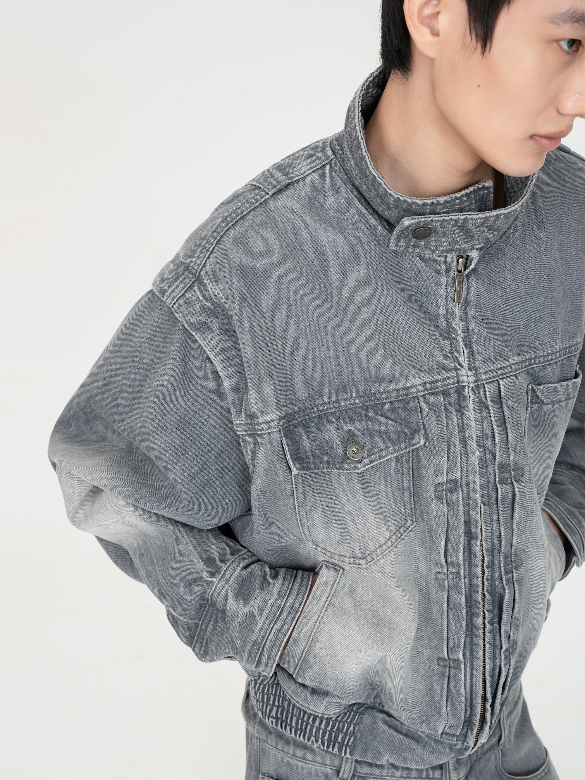 DECONSTRUCTED DENIM JACKET