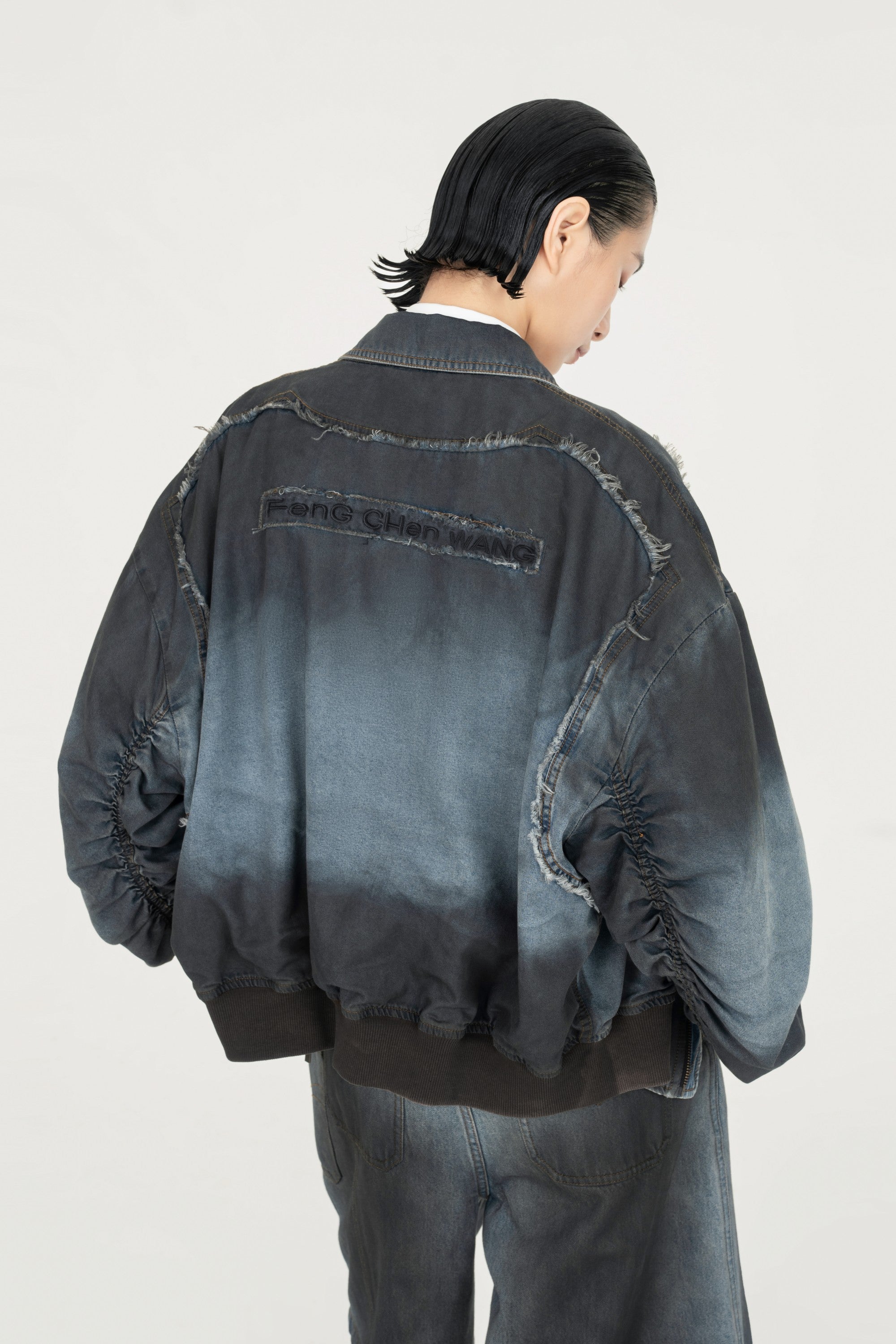 INDIGO GRADIENT DENIM JACKET