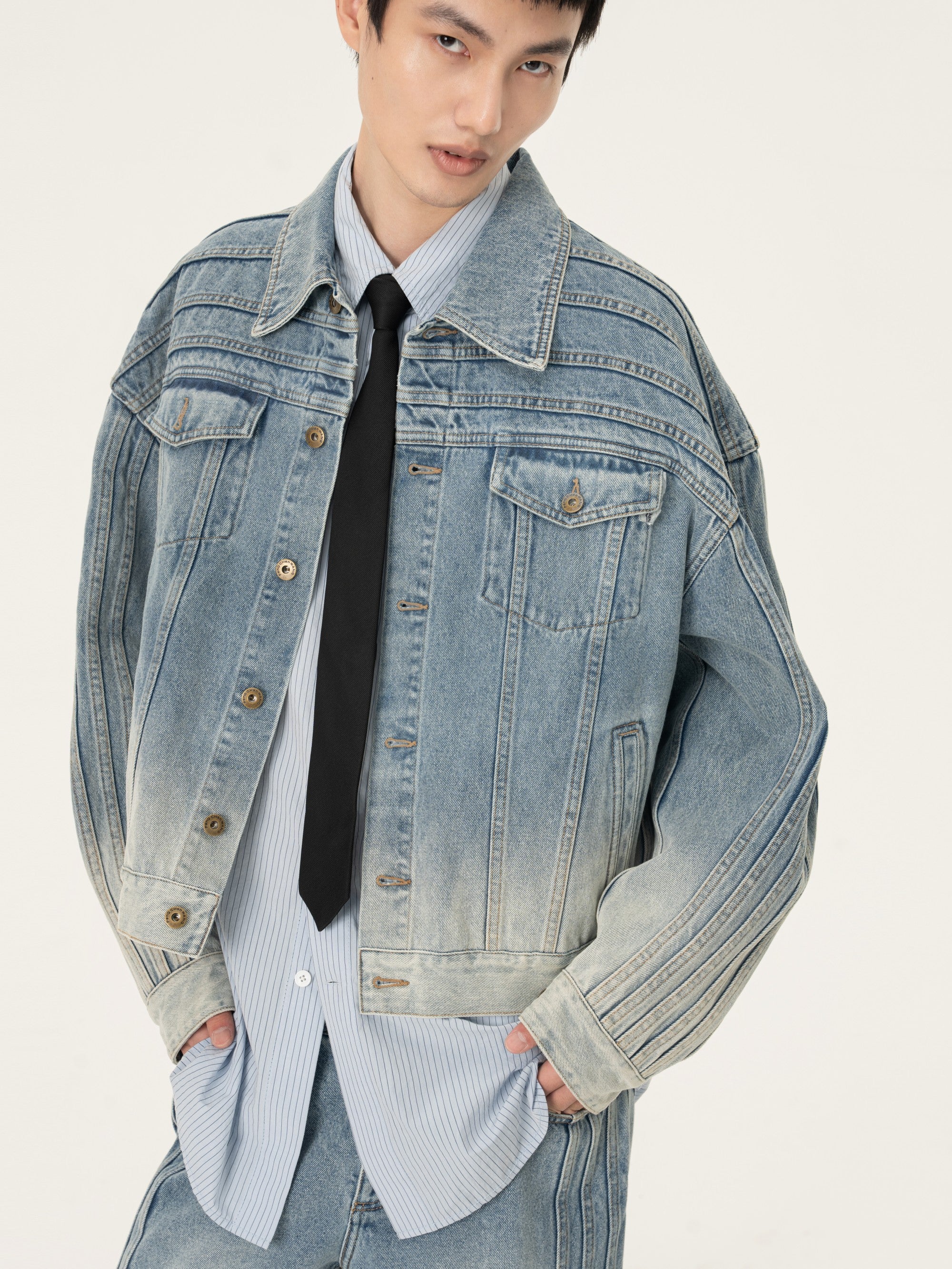 DECONSTRUCTED DENIM JACKET