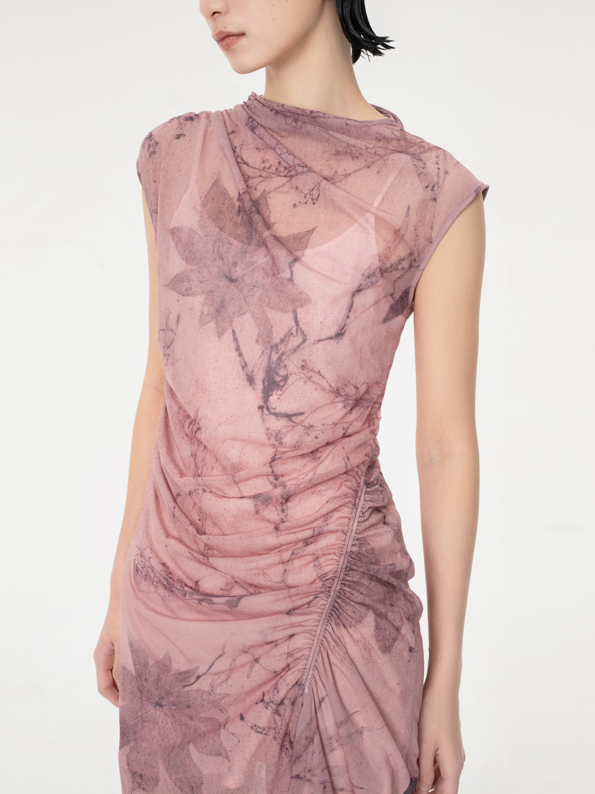 PRINTED PLANT DYE DRESS