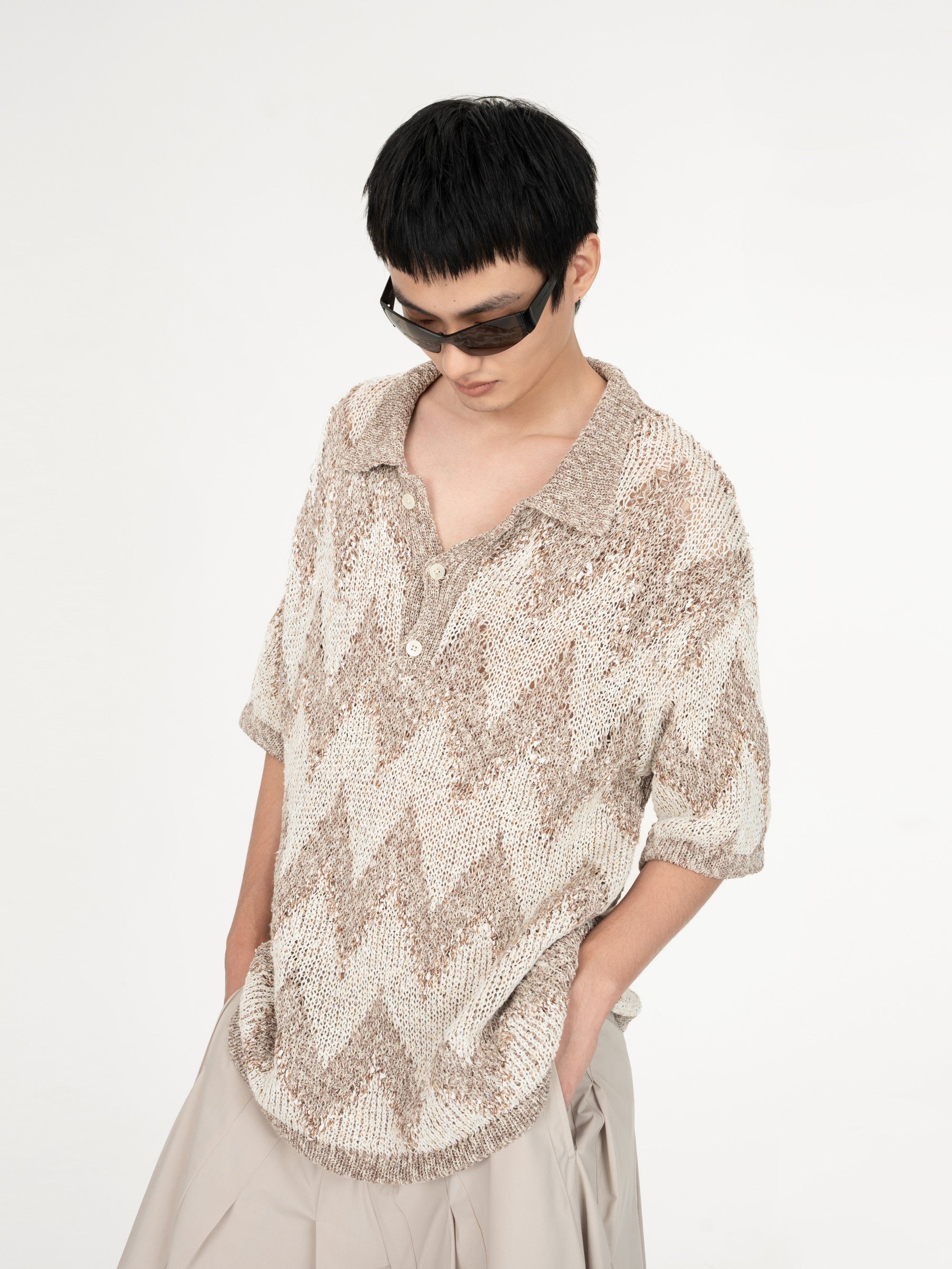 DOUBLE SIDED KNITED POLO