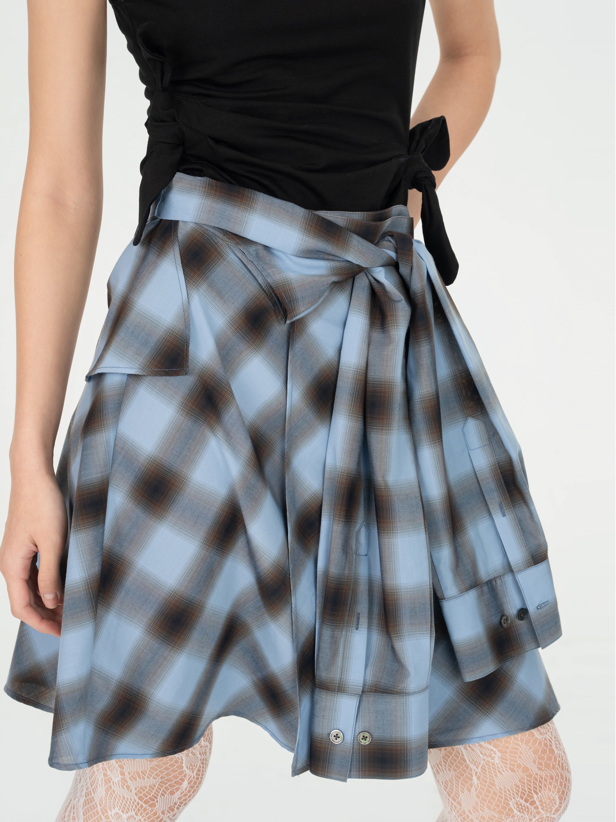 DECONSTRUCTION WRAP SKIRT