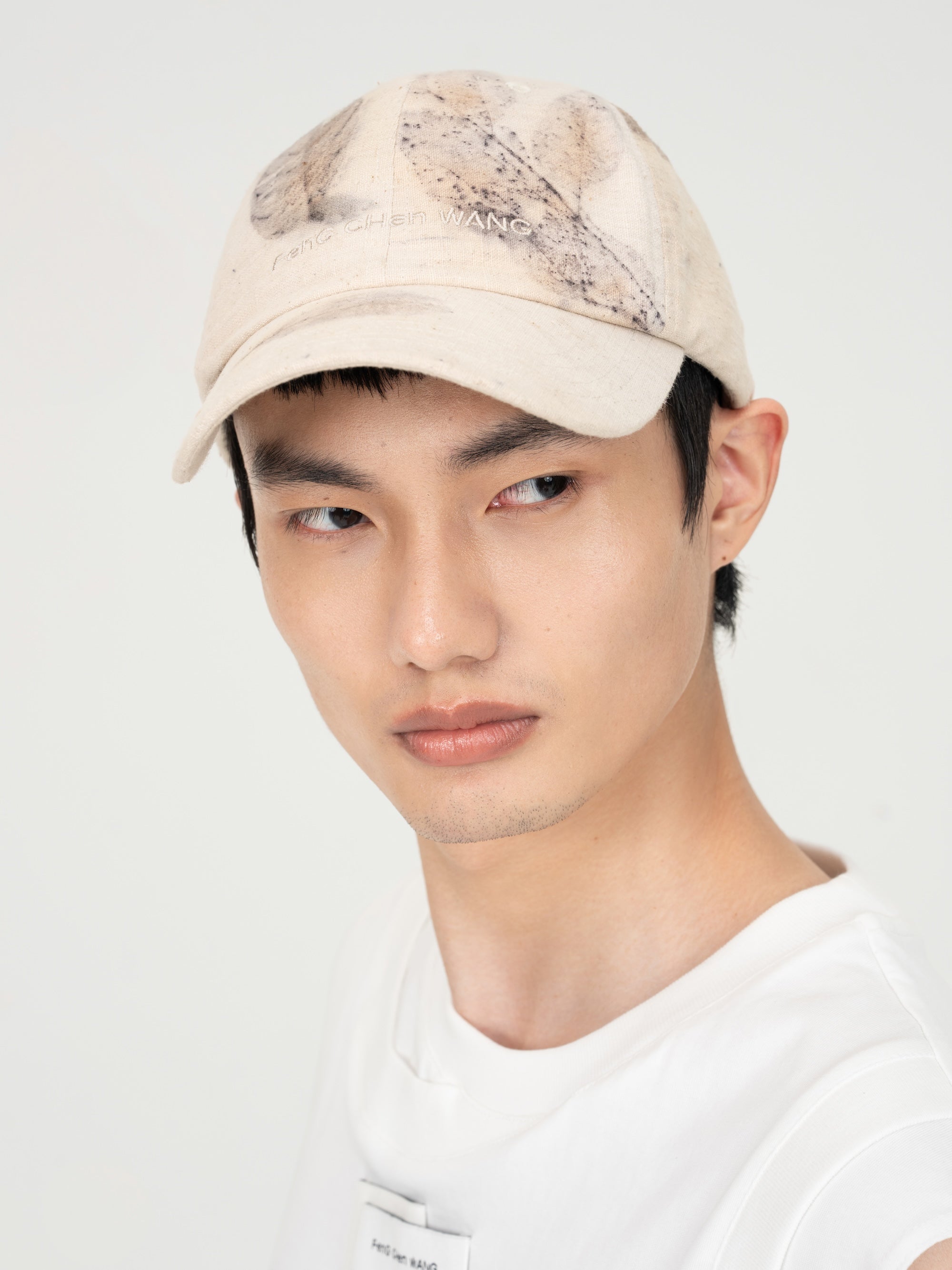 BEIGE BOTANICAL DYED BASEBALL CAP