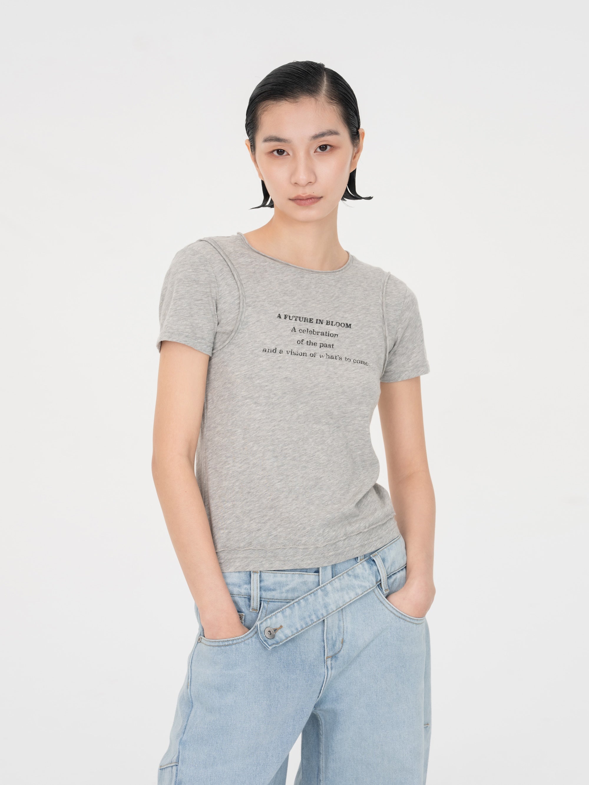 LAYERED-LOOK T-SHIRT - Feng Chen Wang