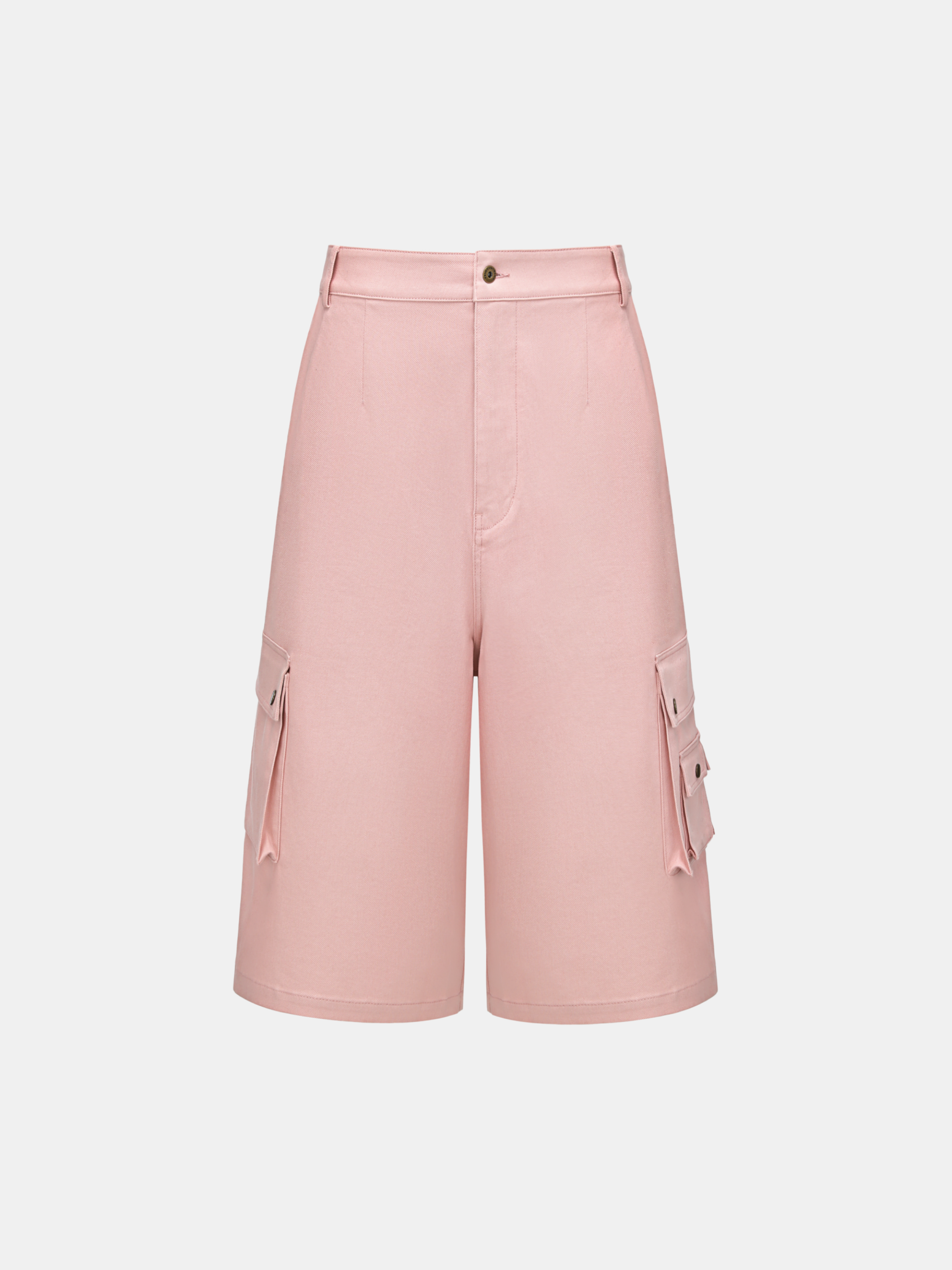 OVERSIZED MID LENGTH DENIM CARGO TROUSER