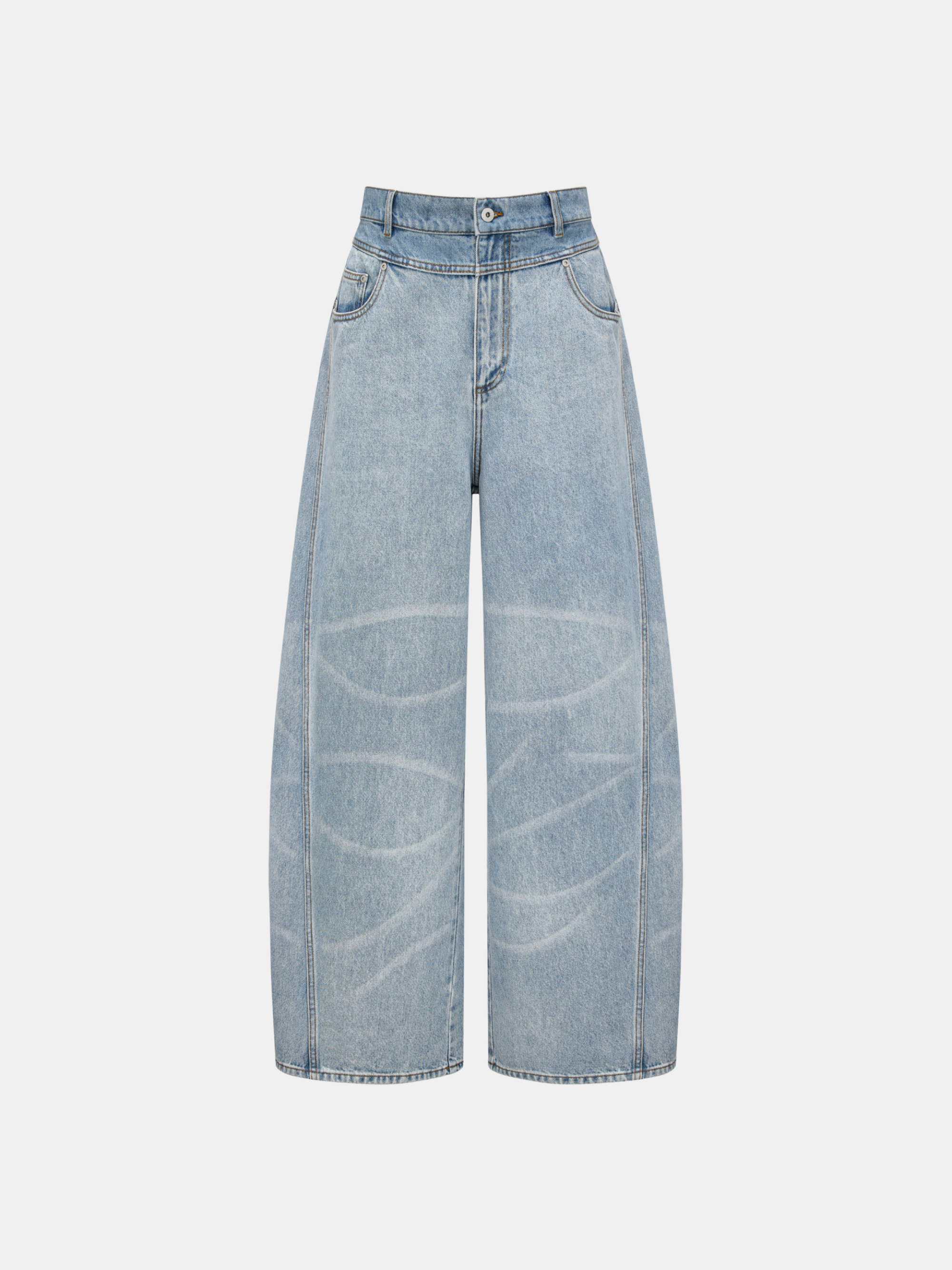 WIDE LEG DENIM TROUSERS