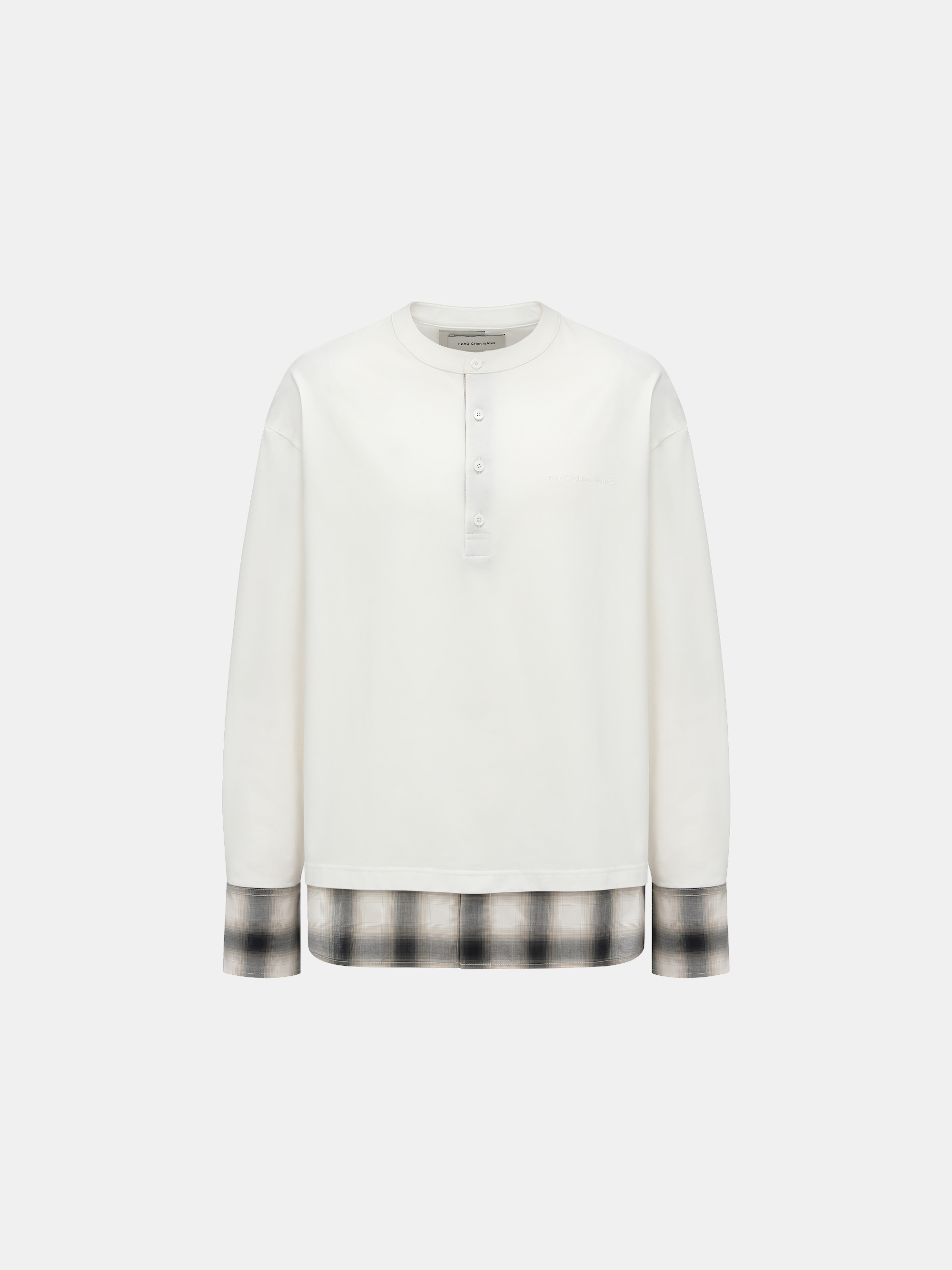 2 IN 1 LONG SLEEVE TEE WITH CHECK