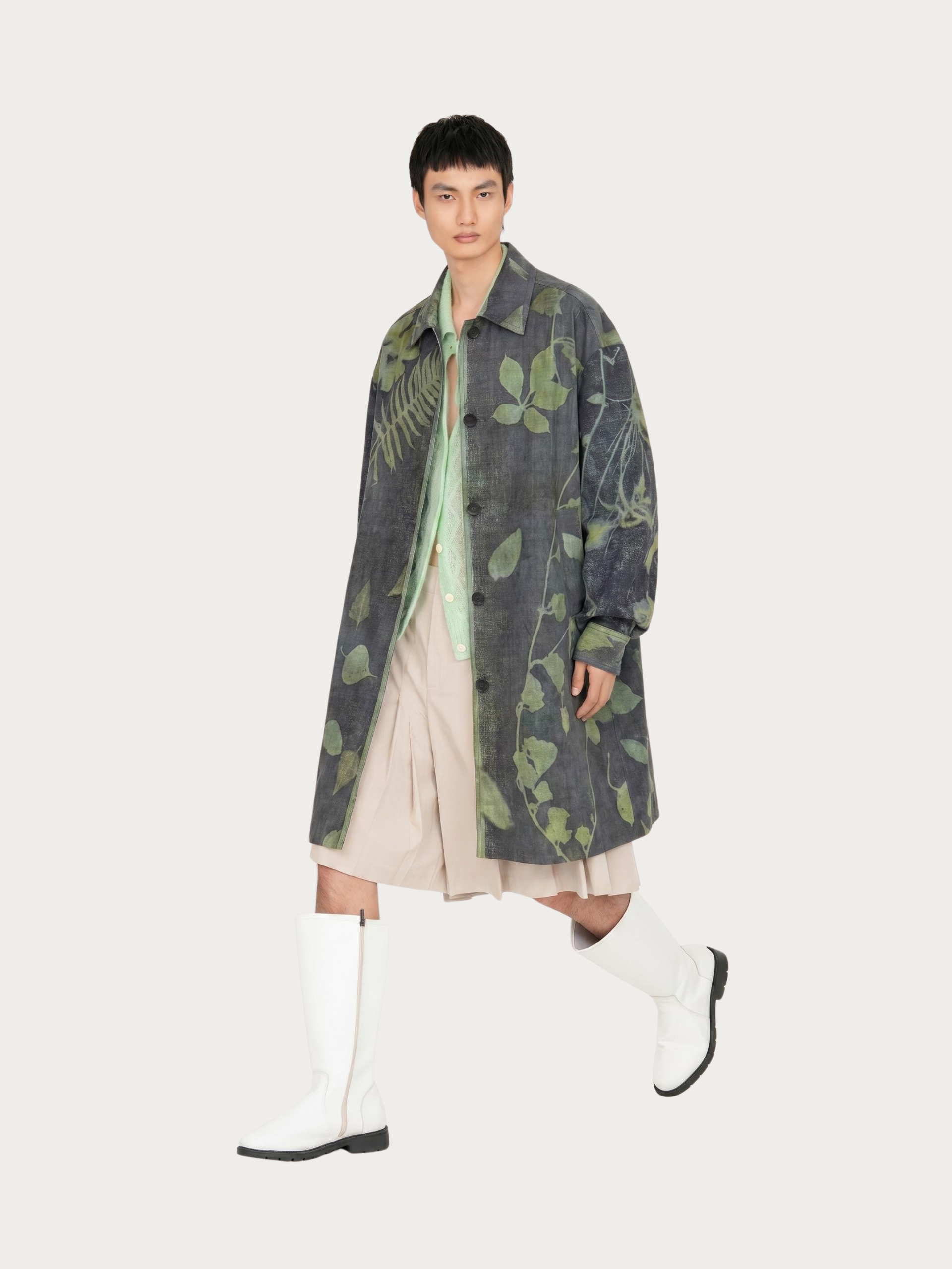 COAT IN ANTIQUE PLANT DYED