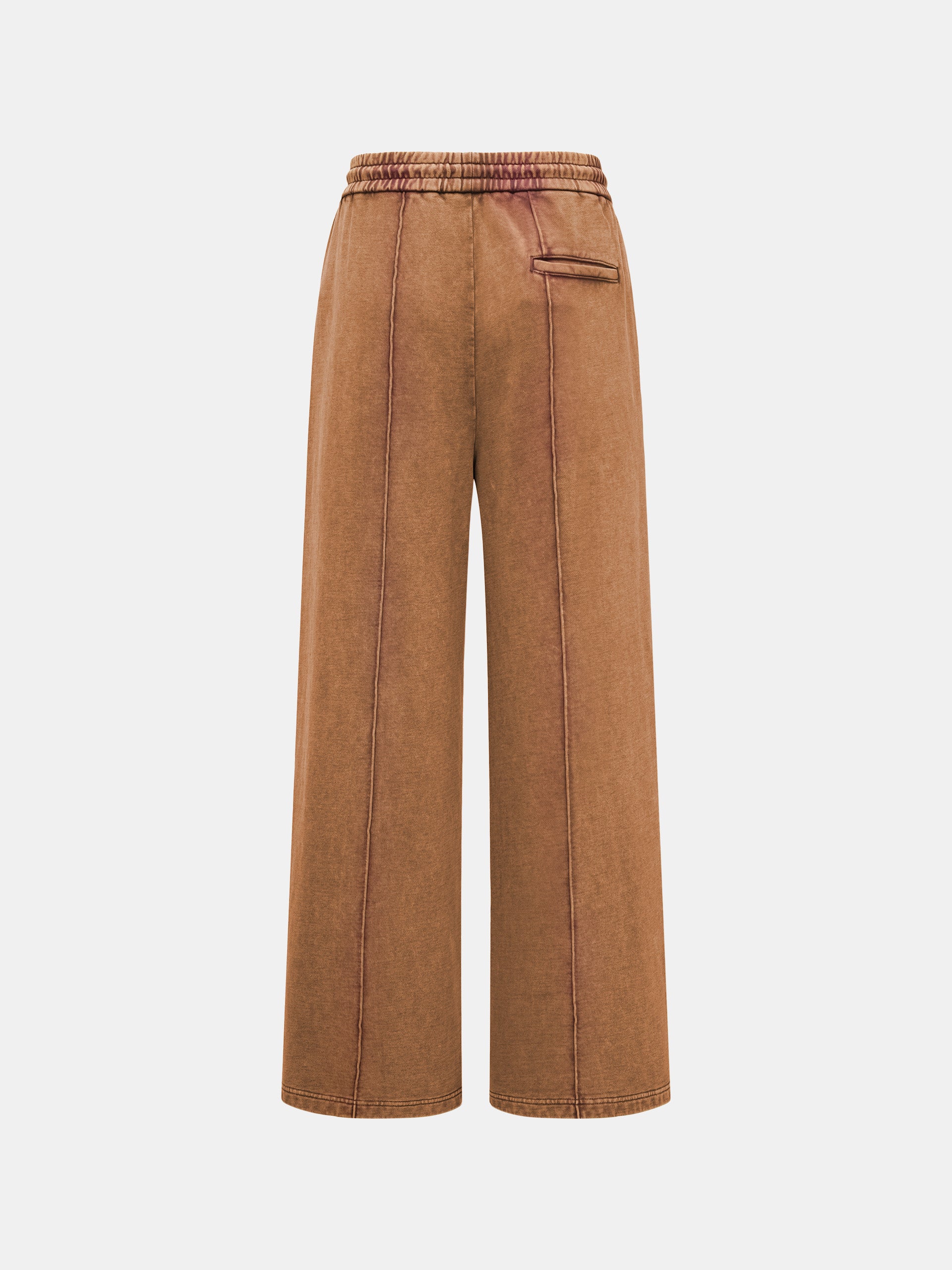 BROWN SANDWASHED SWEATPANTS