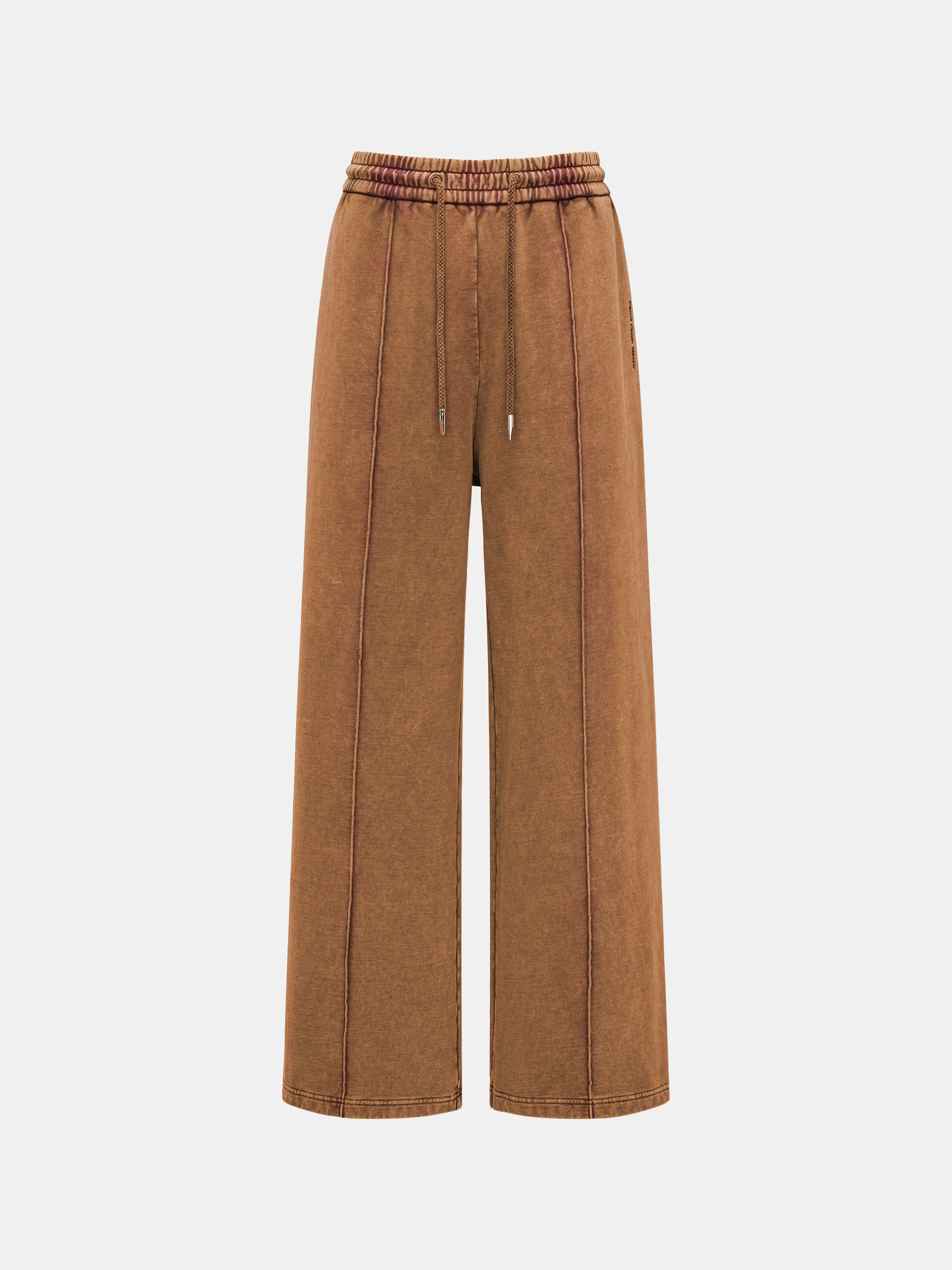 BROWN SANDWASHED SWEATPANTS