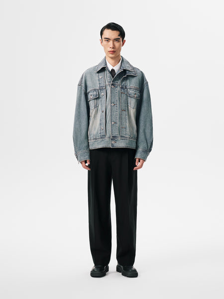 ACLENT セットアップDetach denim double jacket ACLENT セットアップDetach denim double jacket