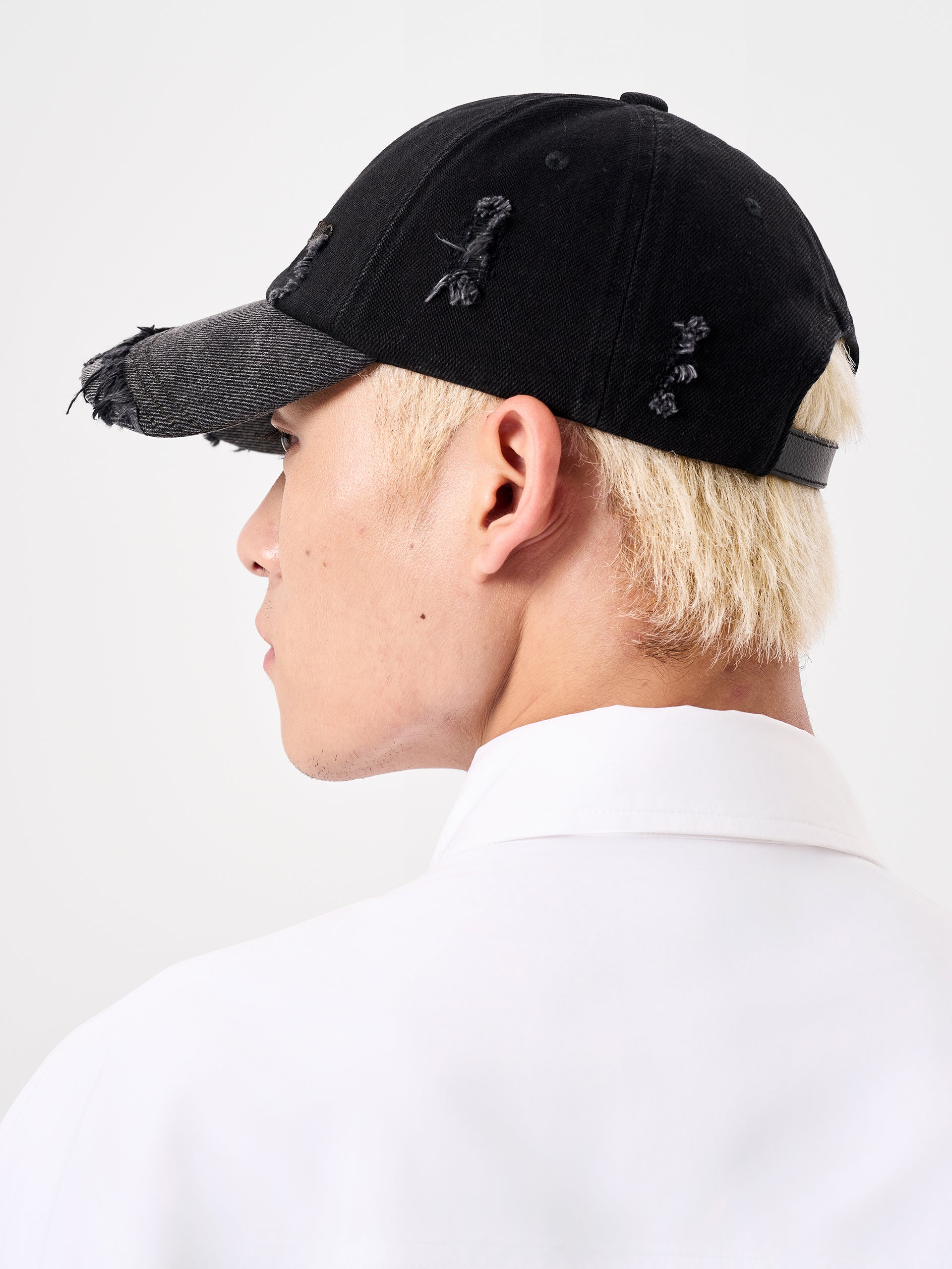 PANELLED DENIM BASEBALL CAP