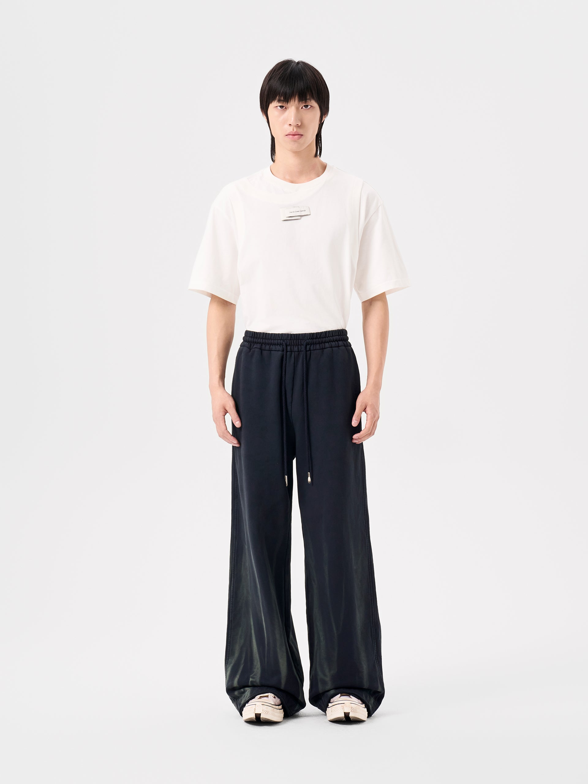 TIE-DYE ATHLETIC WIDE-LEG PANTS