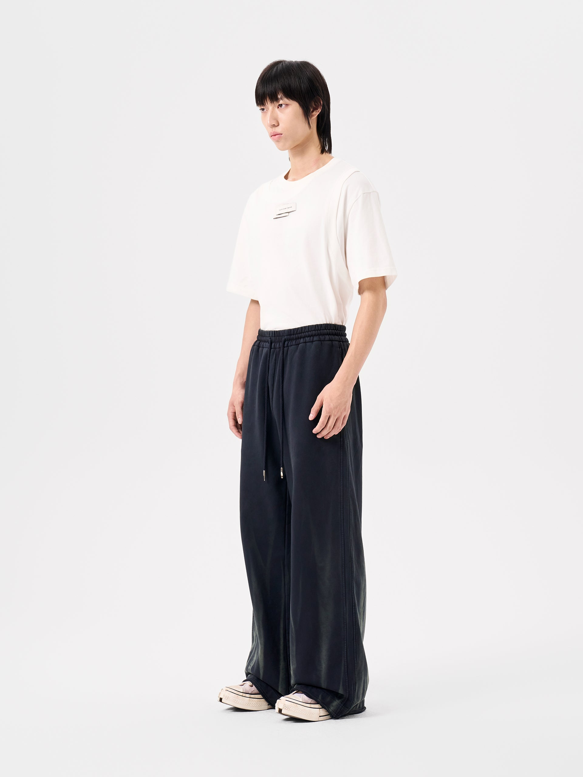 TIE-DYE ATHLETIC WIDE-LEG PANTS