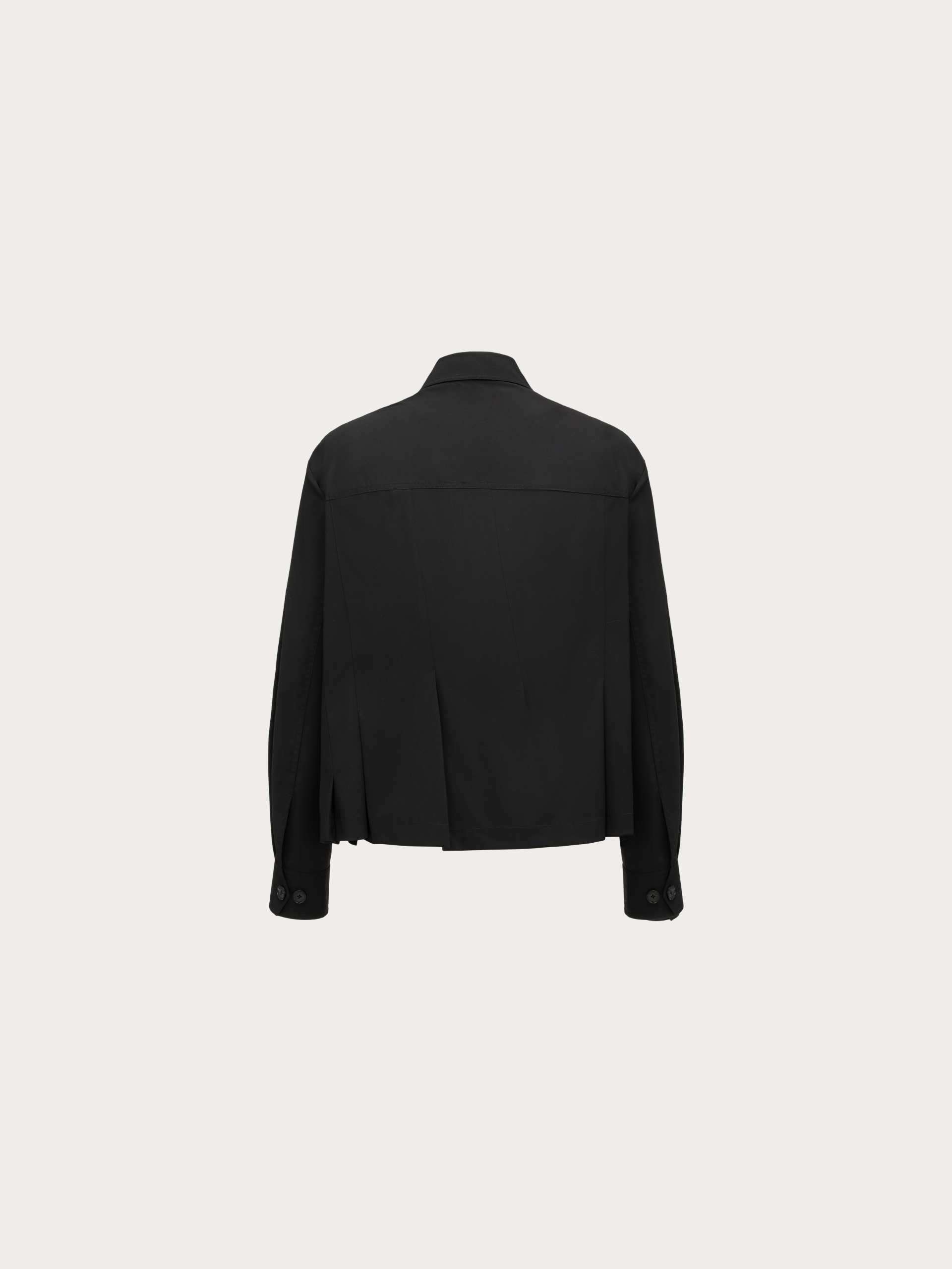 PLEATED SHIRT JACKET