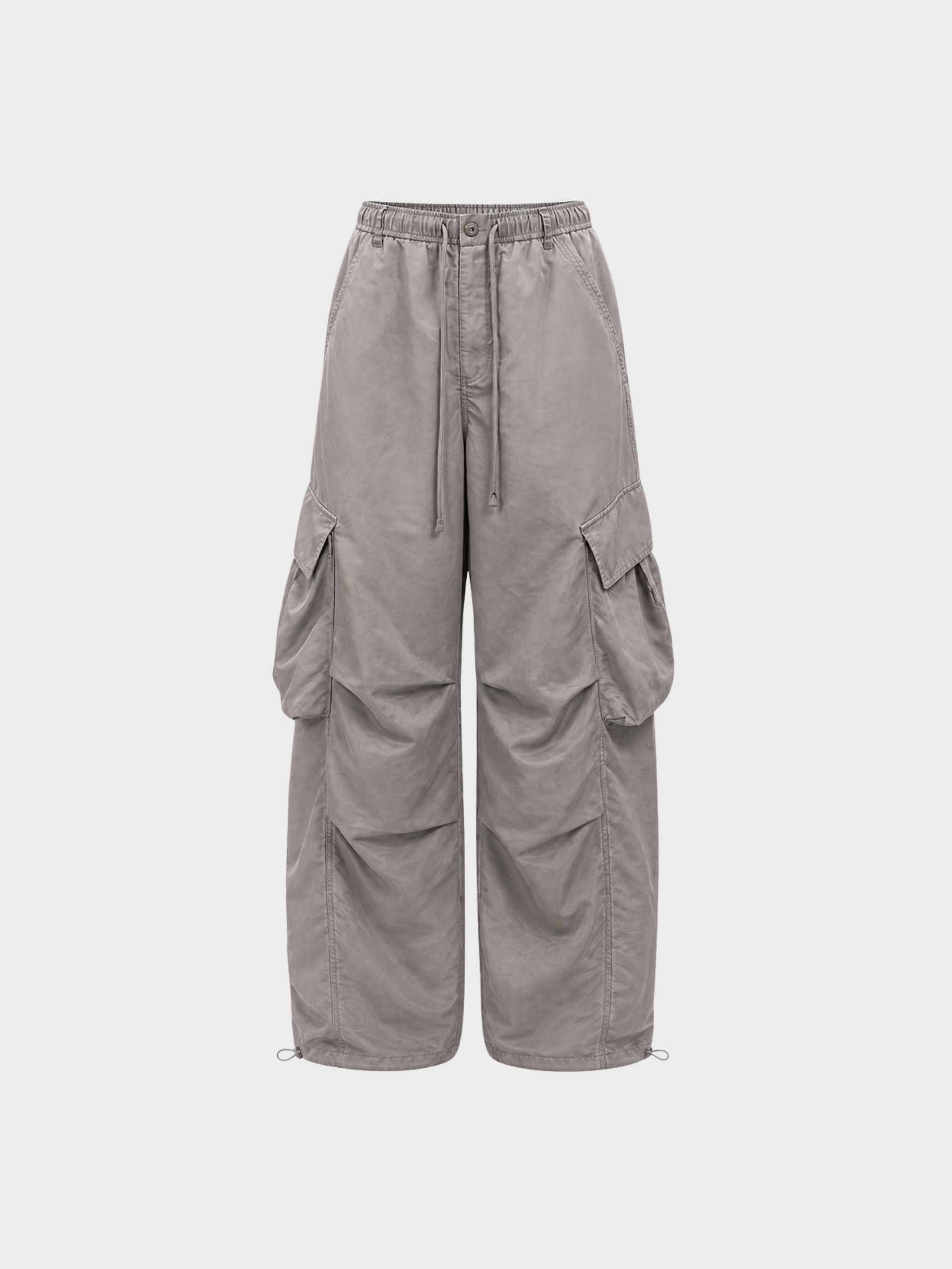 SANDWASHED NYLON CARGO PANTS - Feng Chen Wang