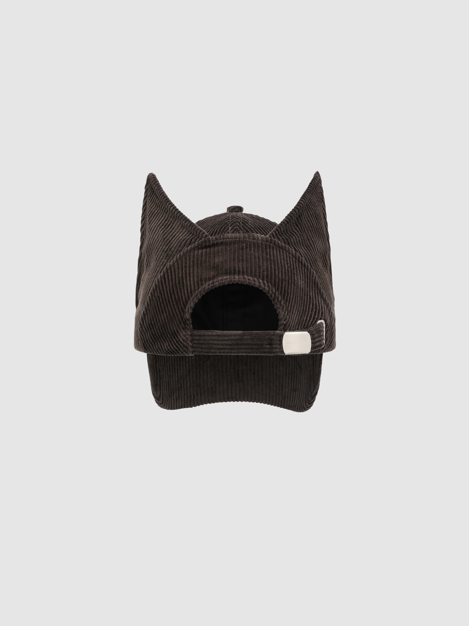 BROWN CORDUROY CAT-EAR CAP