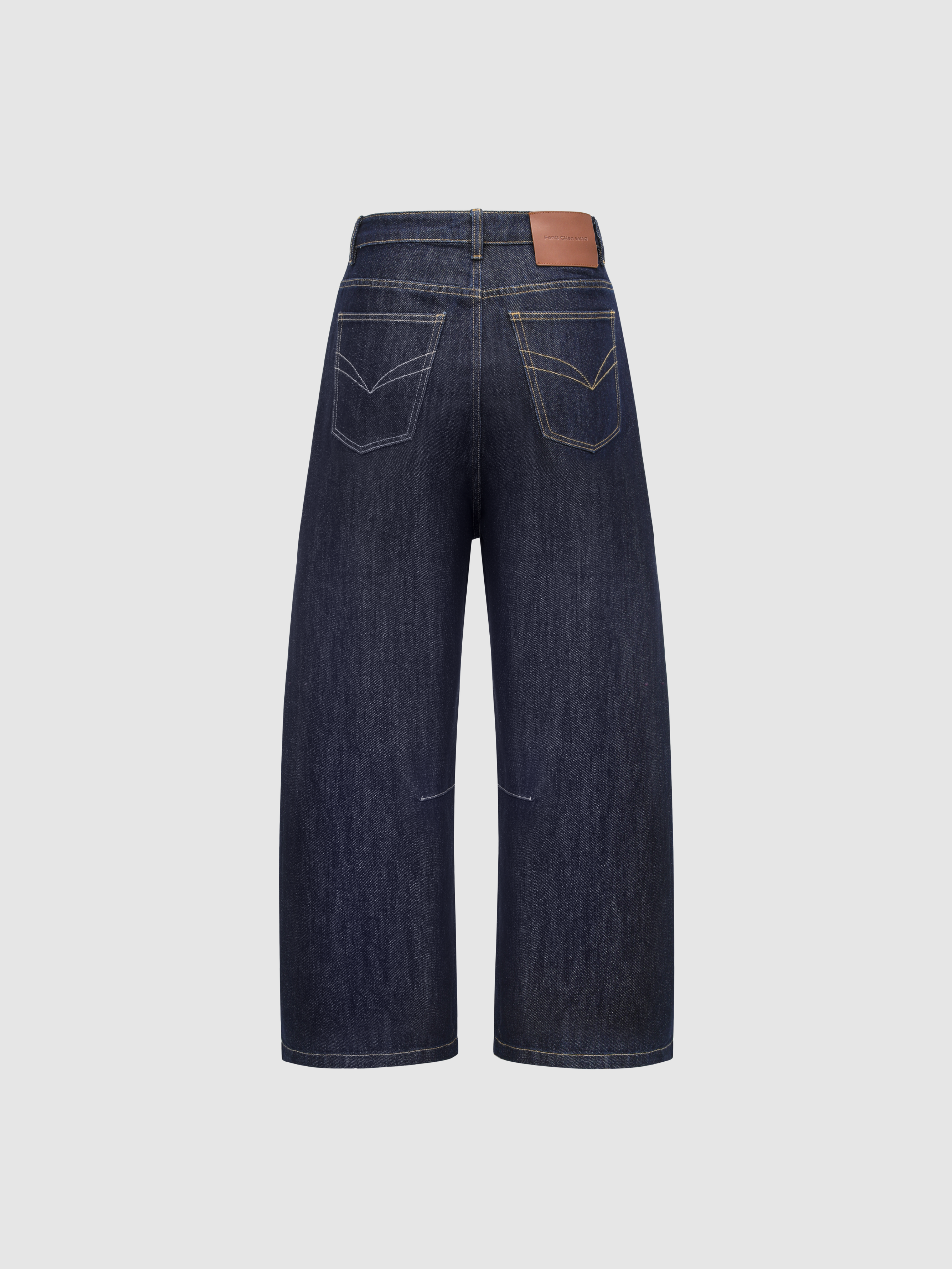 NAVY GLITTER DENIM PANTS