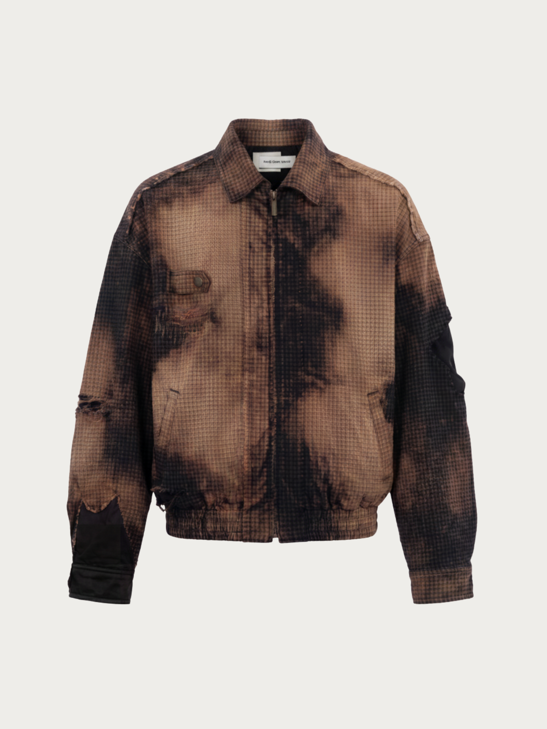 DECAYED CHECK JACKET - Feng Chen Wang