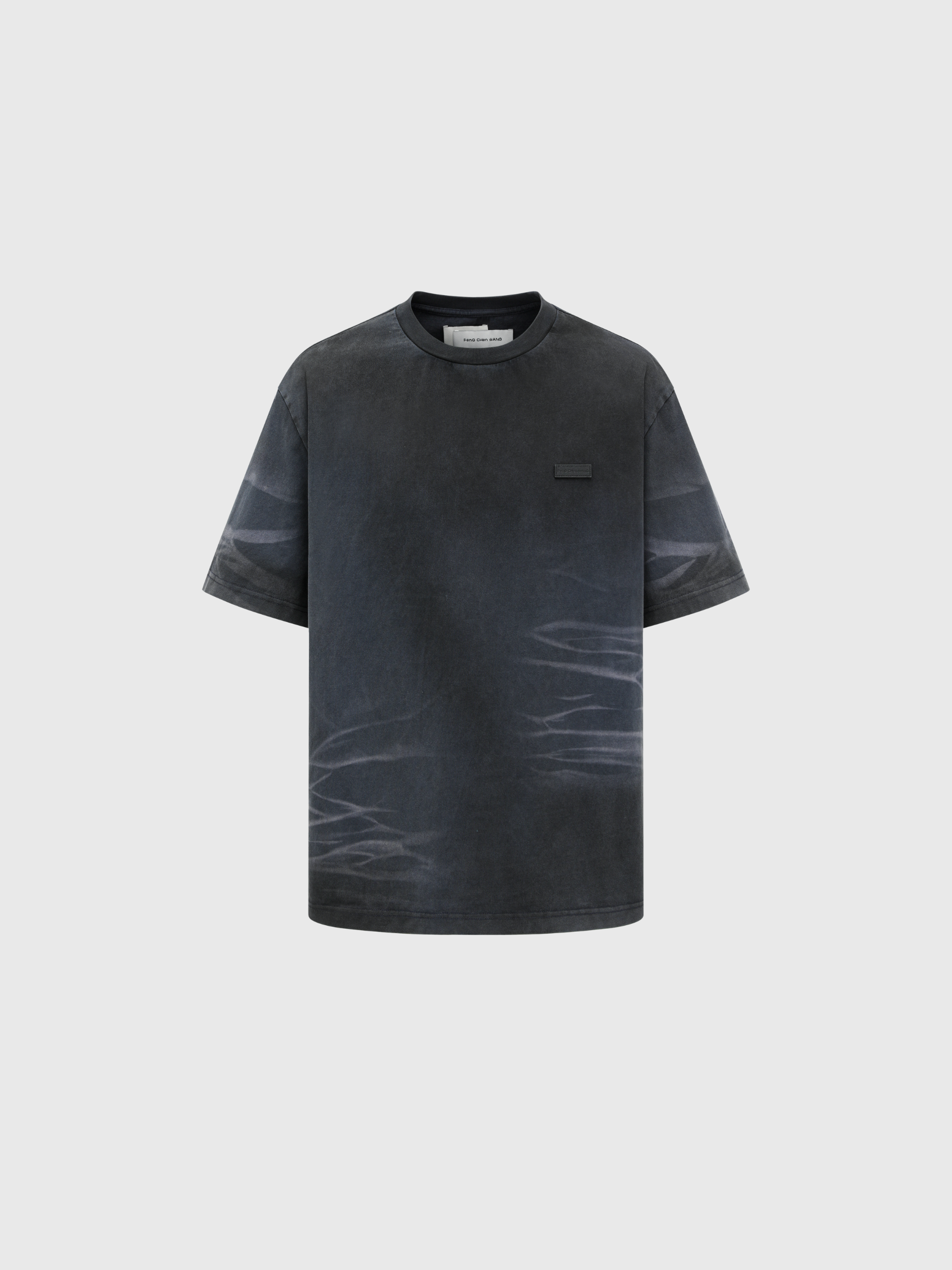 DARK NAVY WASHED SPRAY-DYED T-SHIRT
