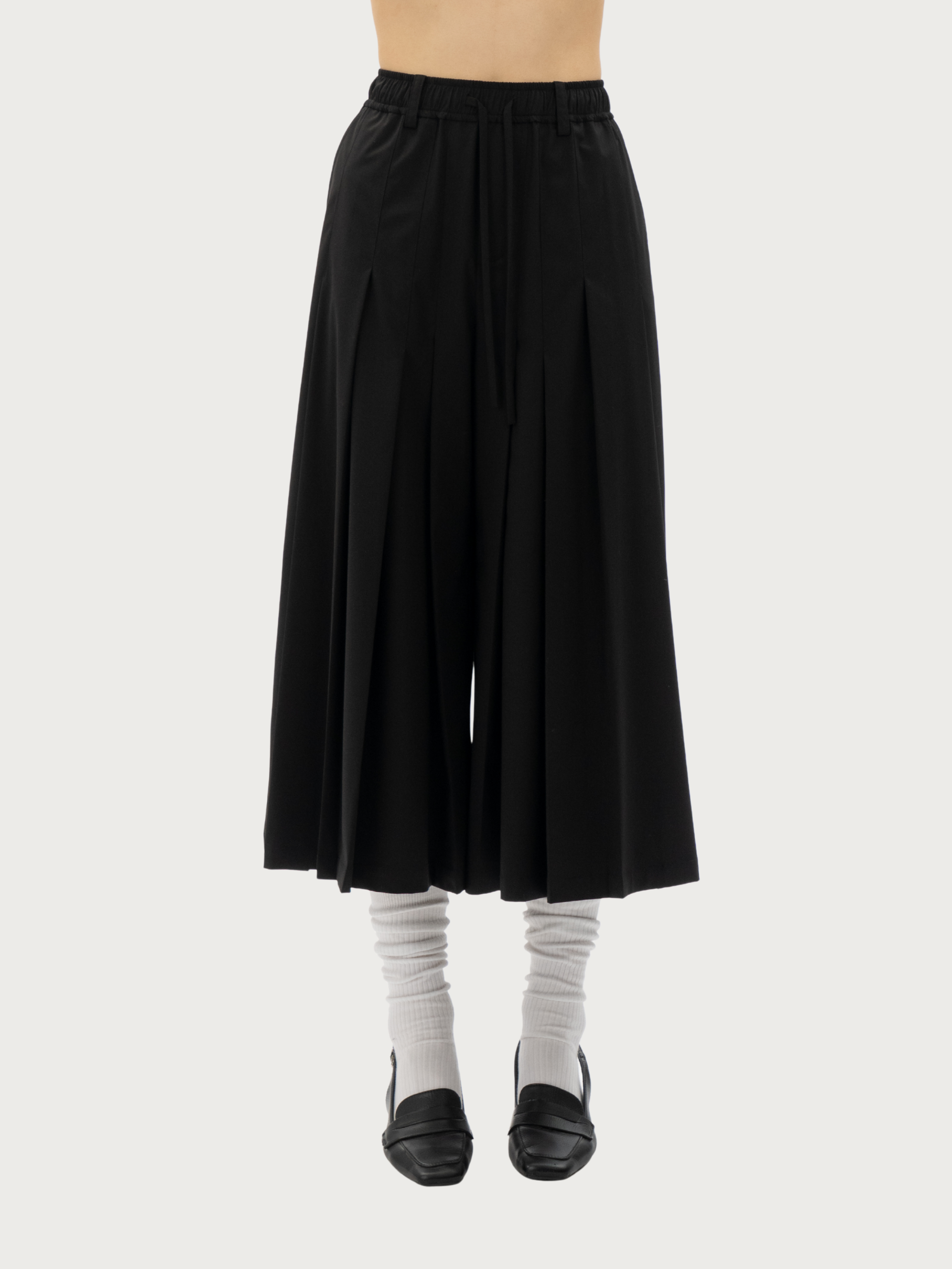 ILREGULAR PLEATS CROP TROUSERS - Feng Chen Wang