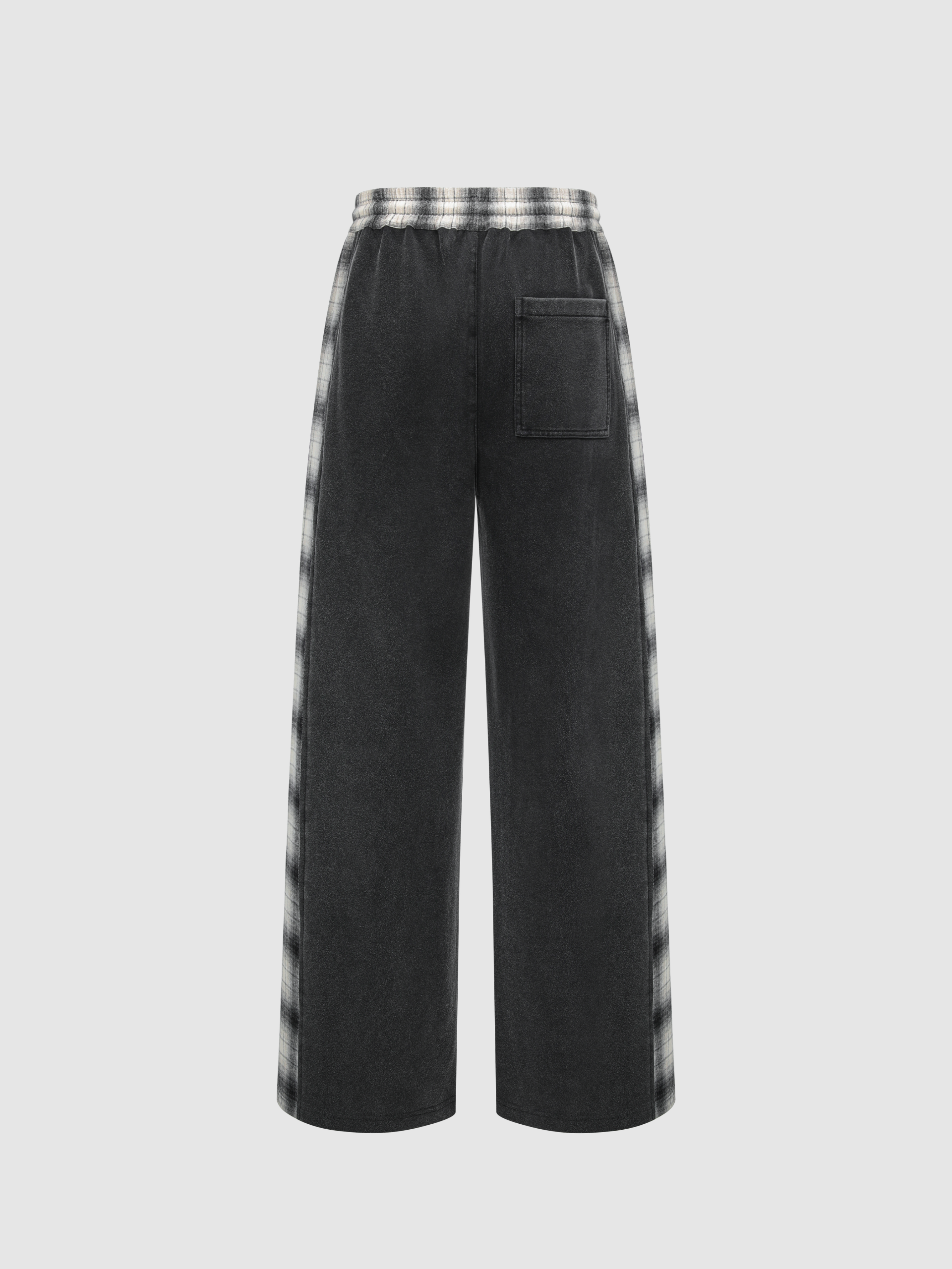 BLACK TWO-IN-ONE PANTS