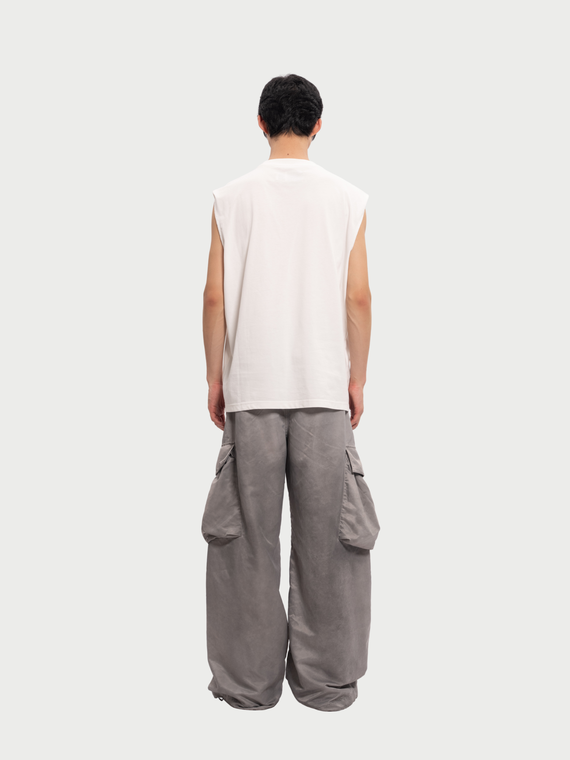 SANDWASHED NYLON CARGO PANTS - Feng Chen Wang