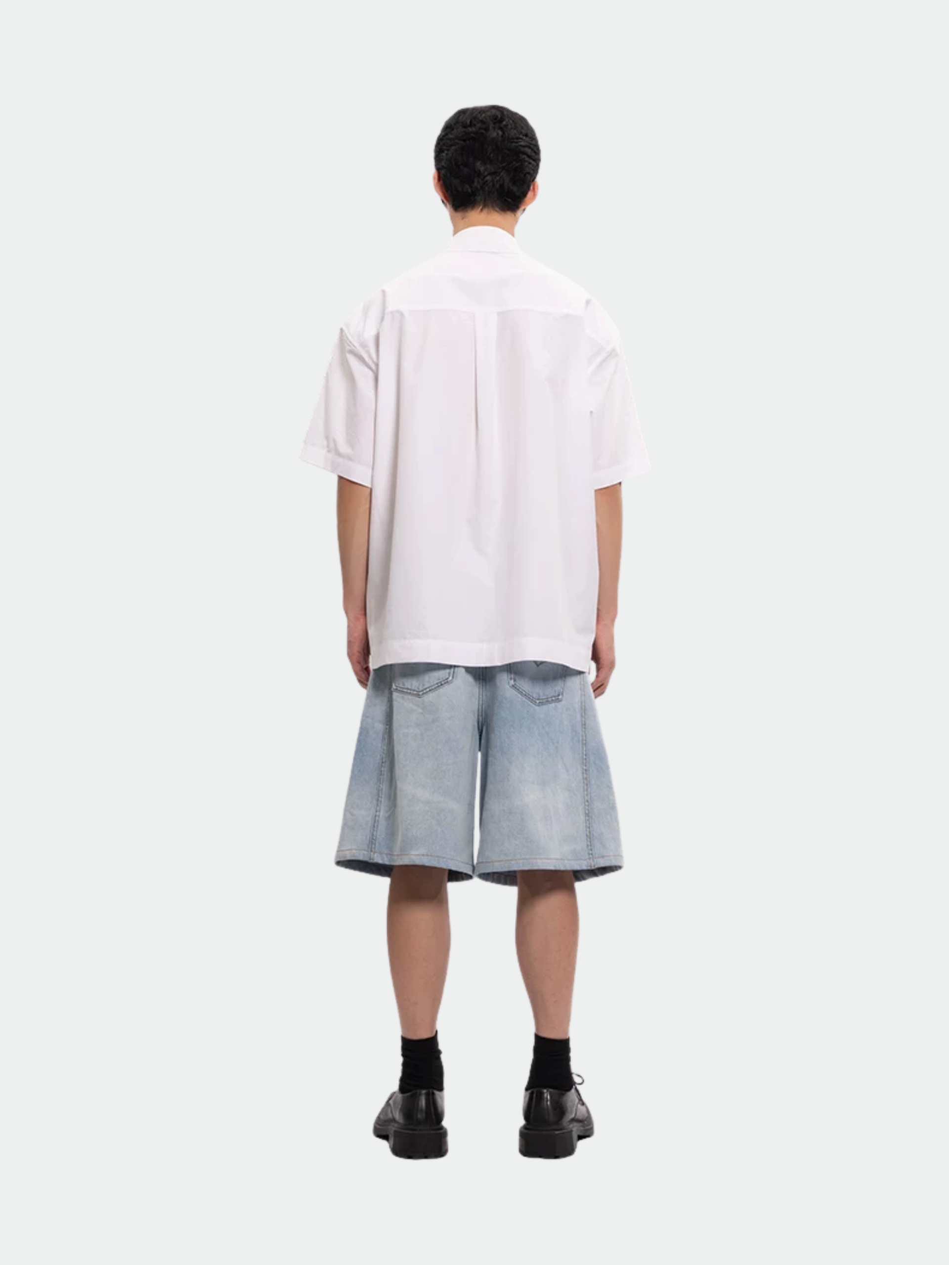 BAMBOO HAND APPLIQUED SHORT SLEEVE SHIRT - Feng Chen Wang