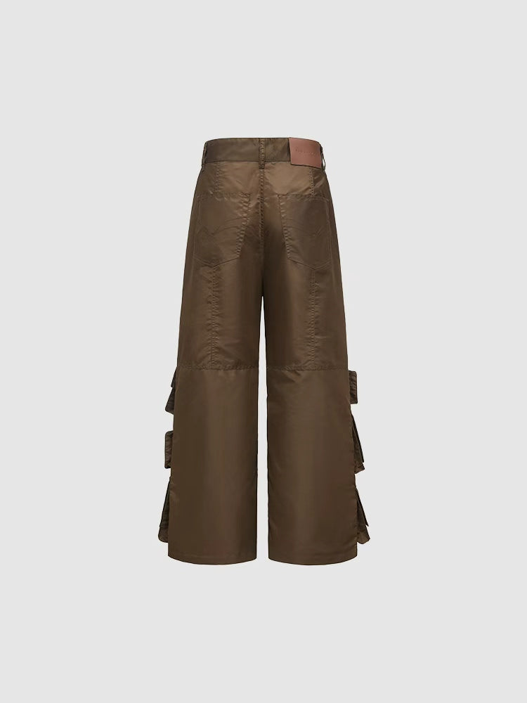 MULTI POCKET CARGO TROUSER IN PADDED NYLON