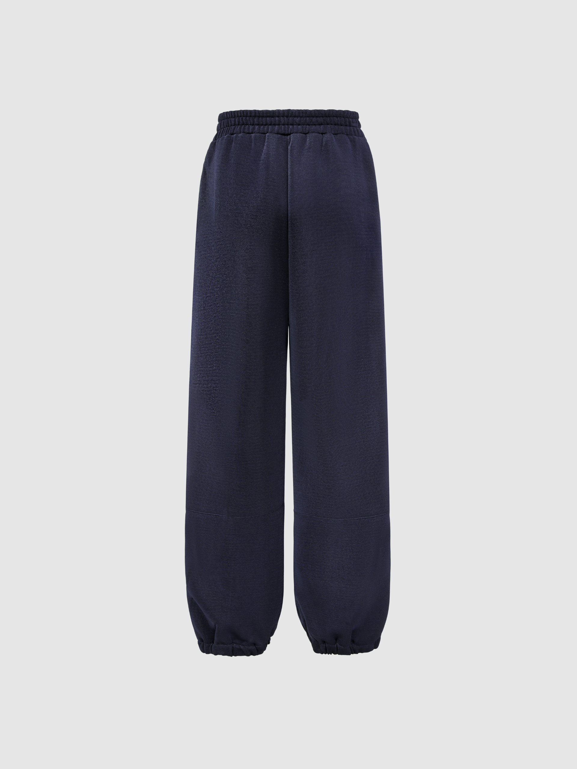NAVY SUBTLE SHIMMER STRIPED PANEL PANTS