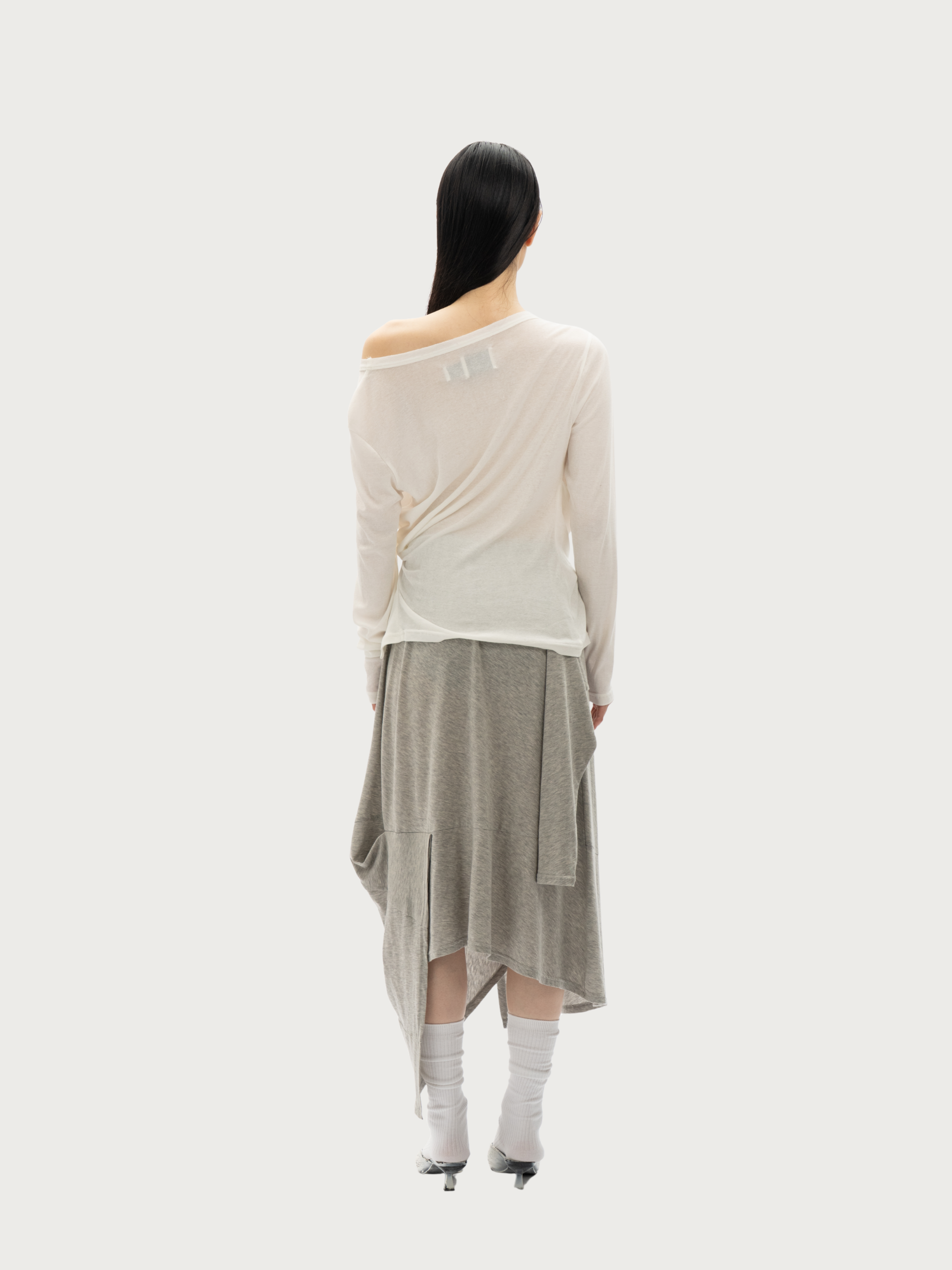 JERSEY TOP WITH KNOTTED - Feng Chen Wang