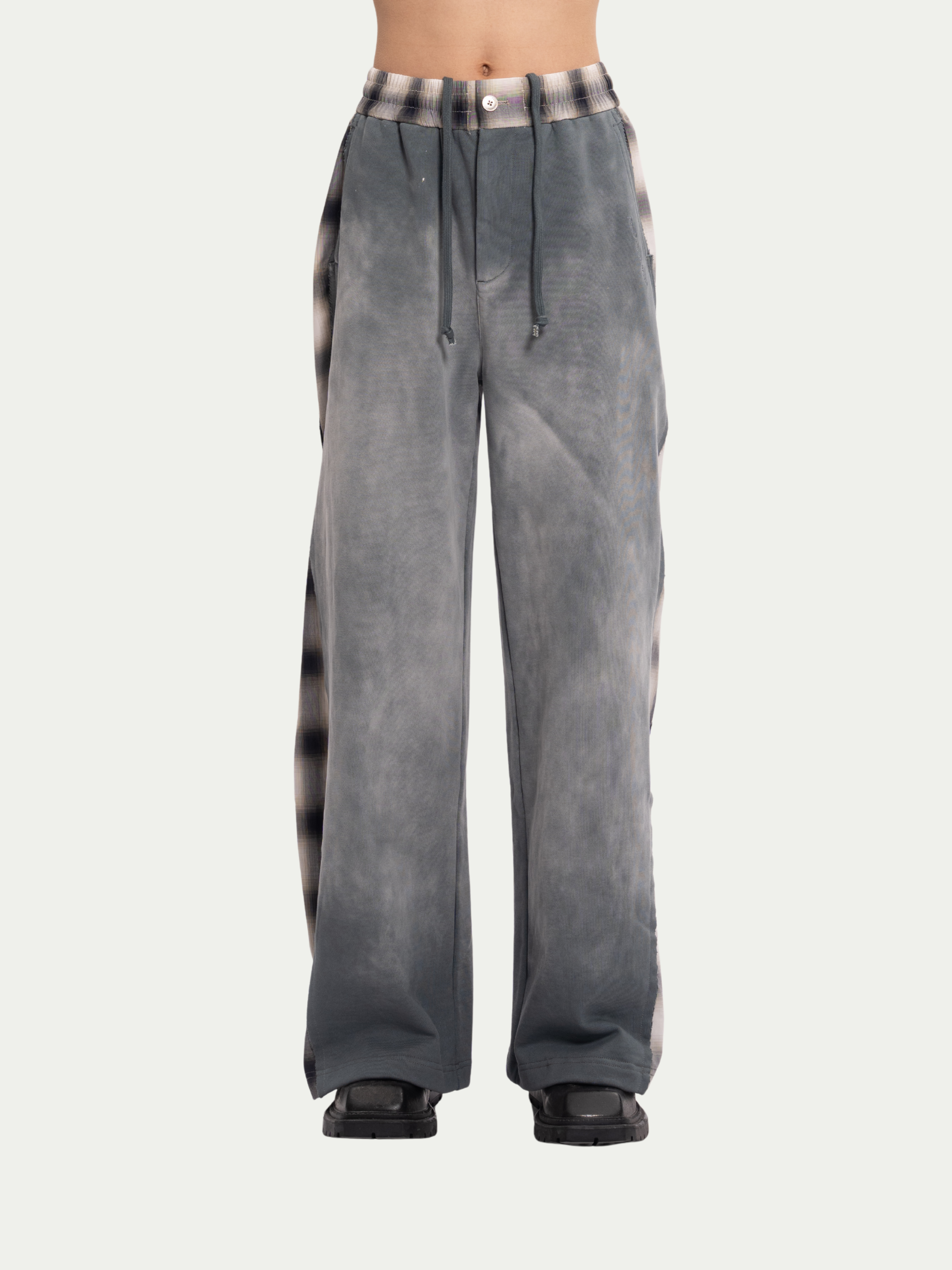 PATCHED PANEL JERSEY TROUSERS - Feng Chen Wang