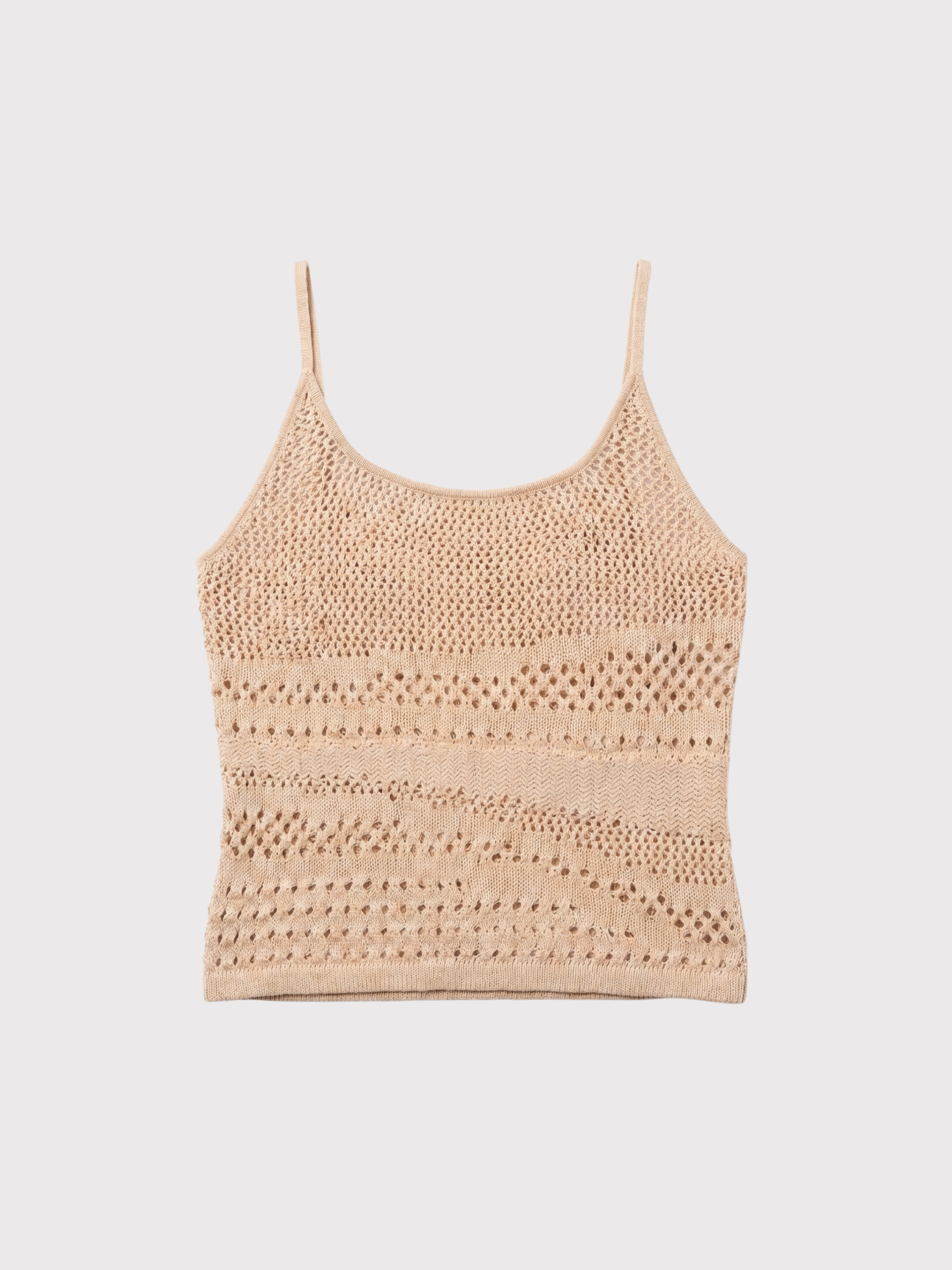 BAMBOO-WEAVE INSPIRED MULTI-KNIT TIE-BACK VEST - Feng Chen Wang