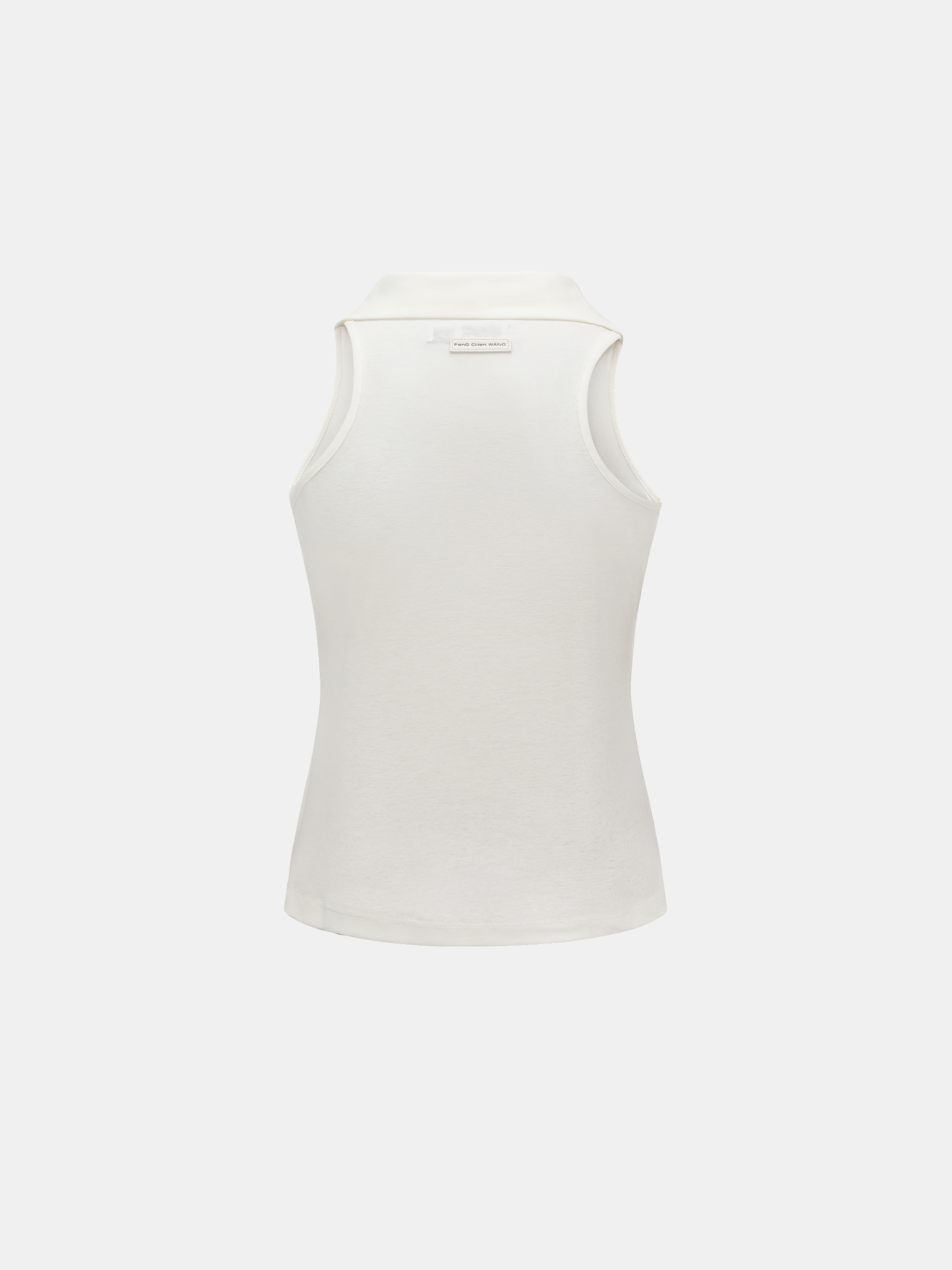 PLEATED POLO TOP - Feng Chen Wang